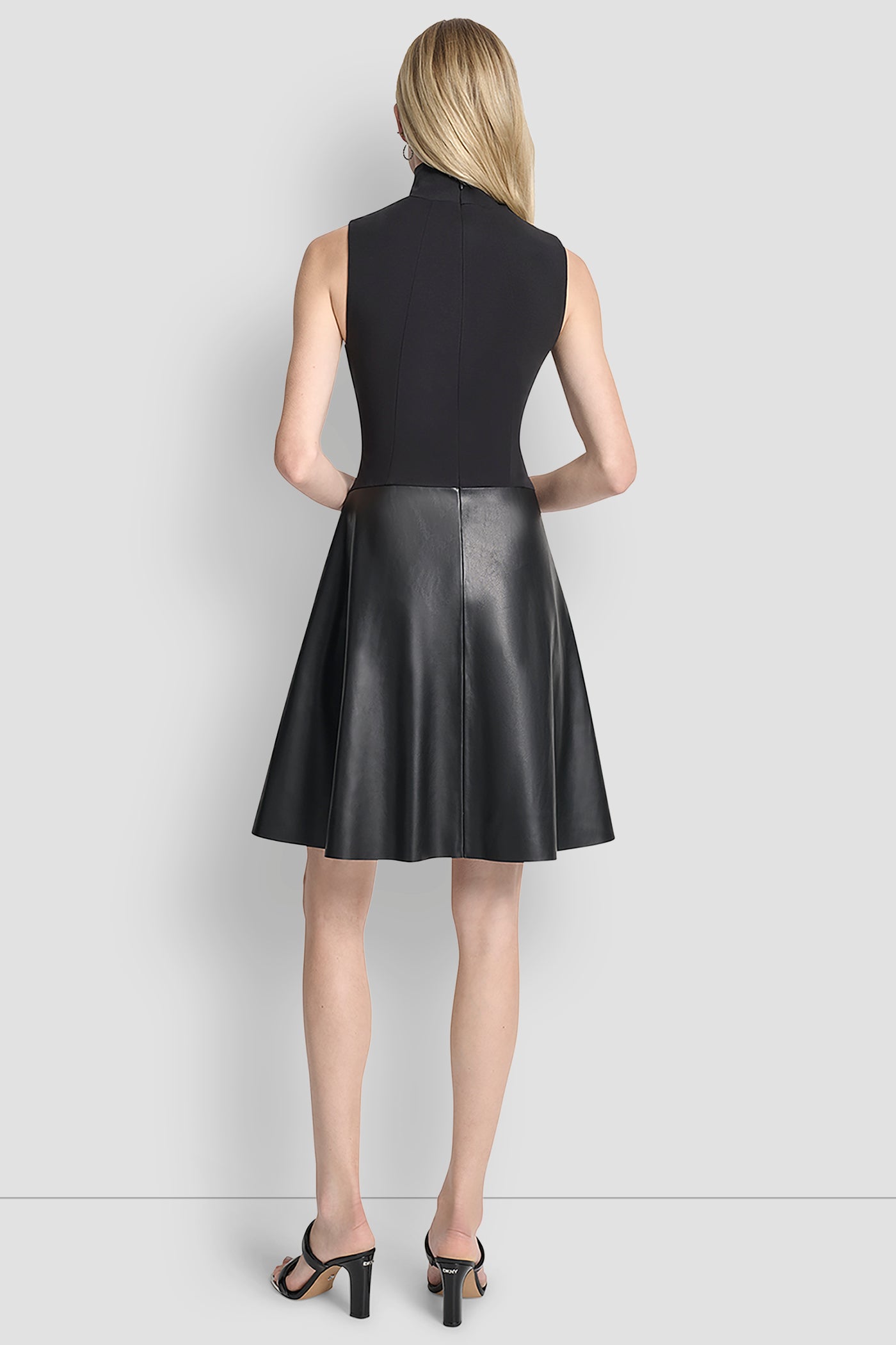 SLEEVELESS MOCK NECK SKATER DRESS VIEW 6 | Dresses & Jumpsuits