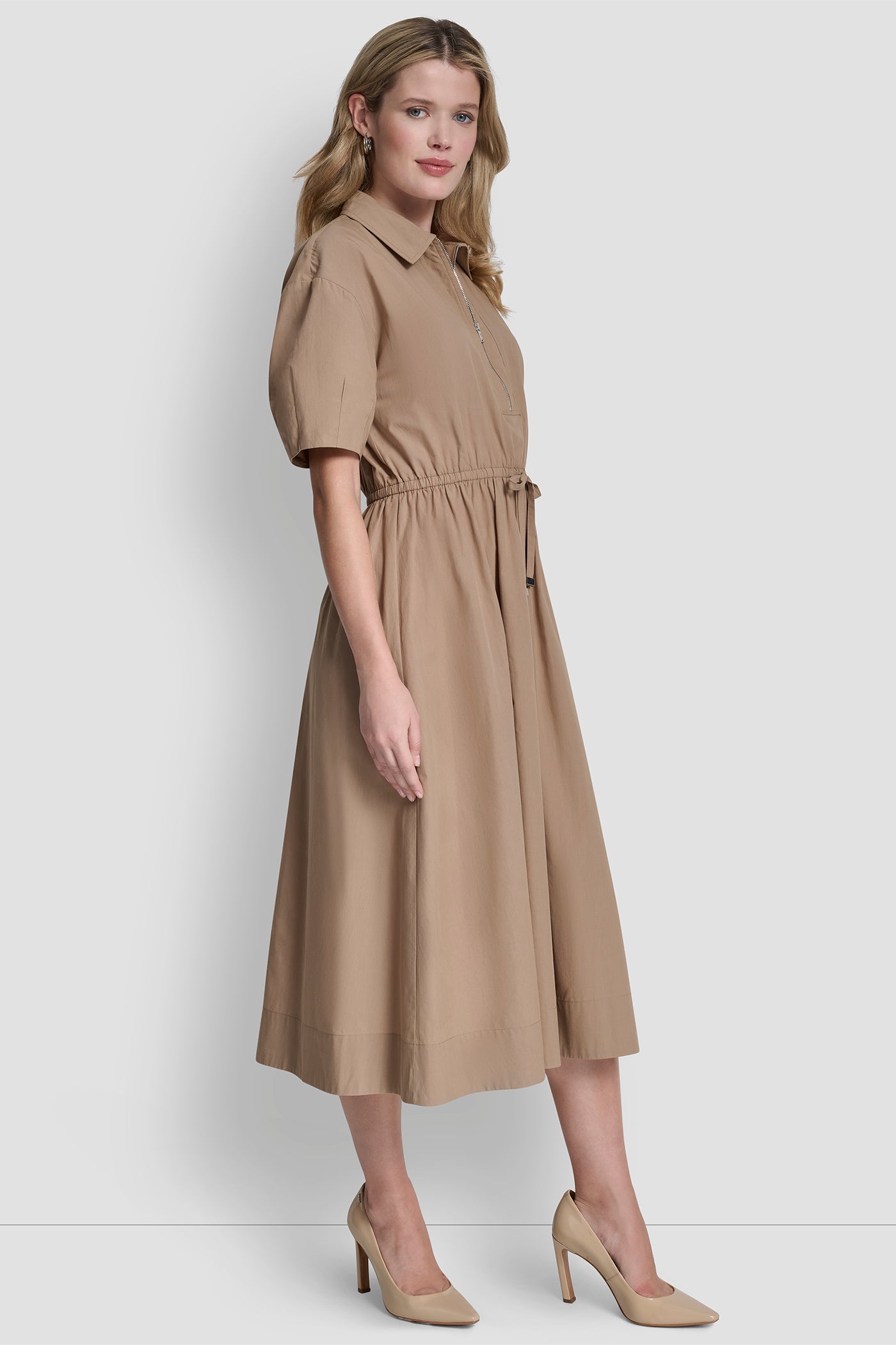 ZIPPER SHIRT DRESS VIEW 3 | SELECT STYLES