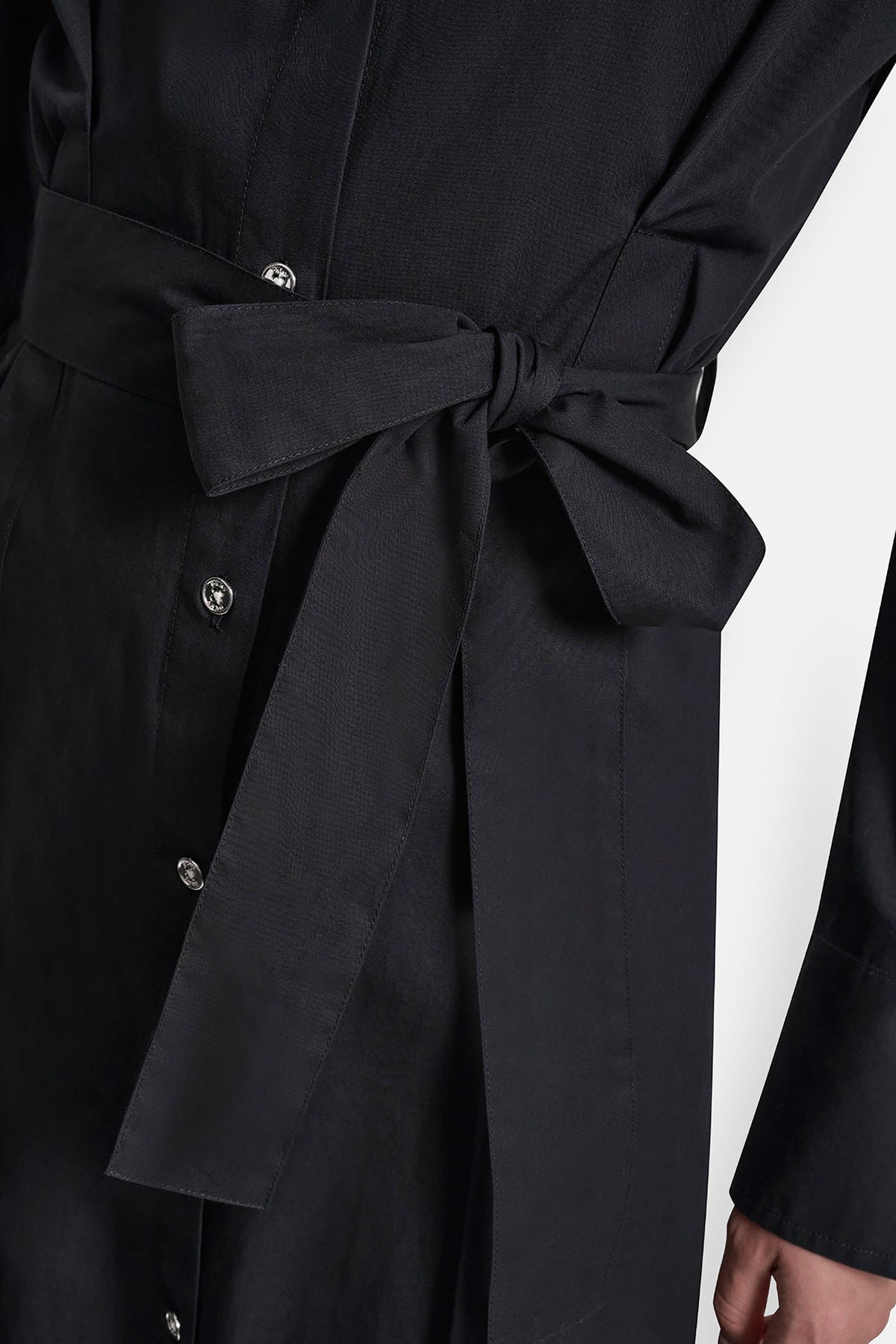 BUTTON DOWN MIDI SHIRT DRESS VIEW 2