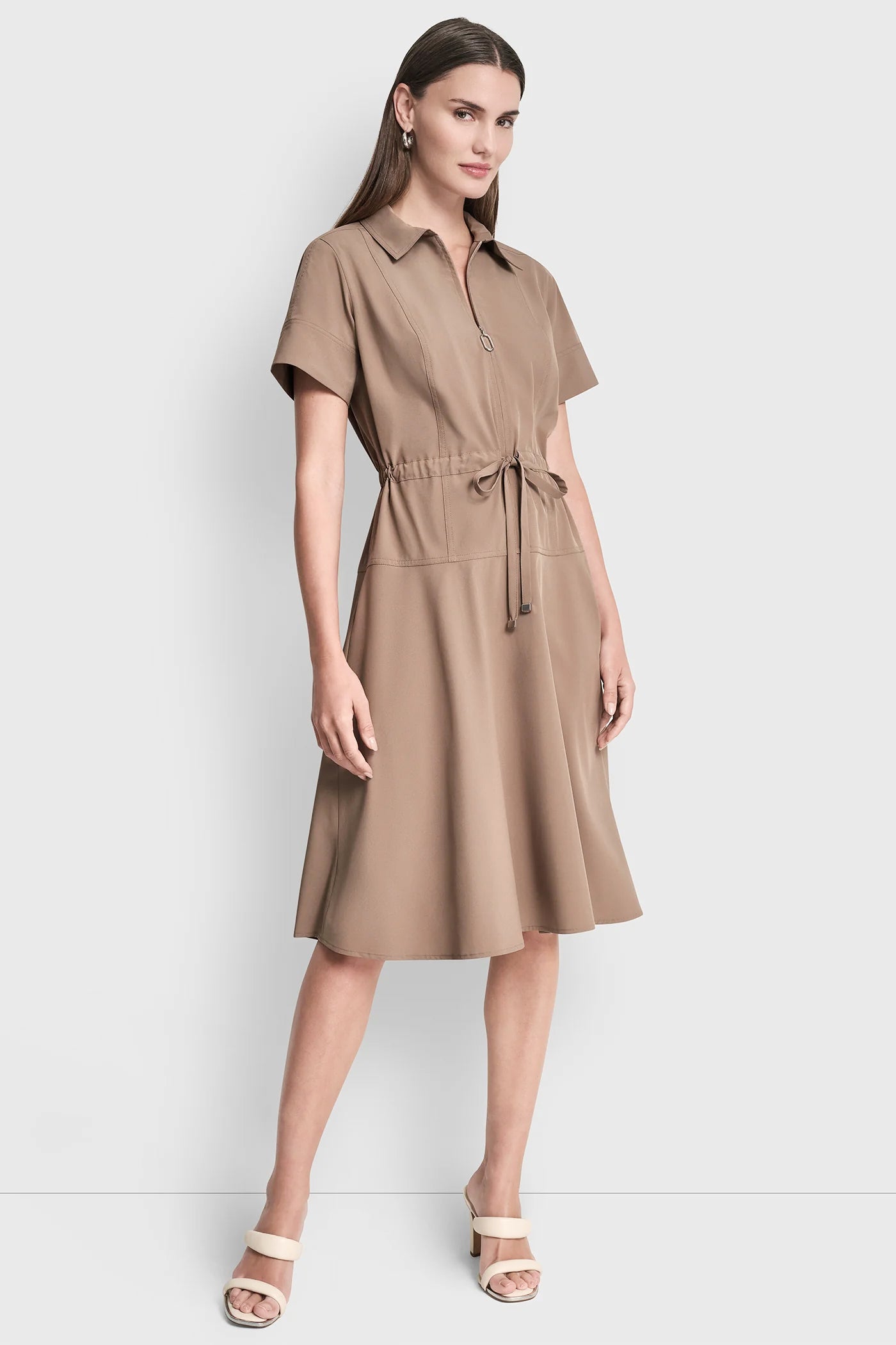 Fit & Flare Midi Shirt Dress | Fit and Flare | DKNY Fit & Flare Midi Shirt Dress | Fit and Flare | DKNY