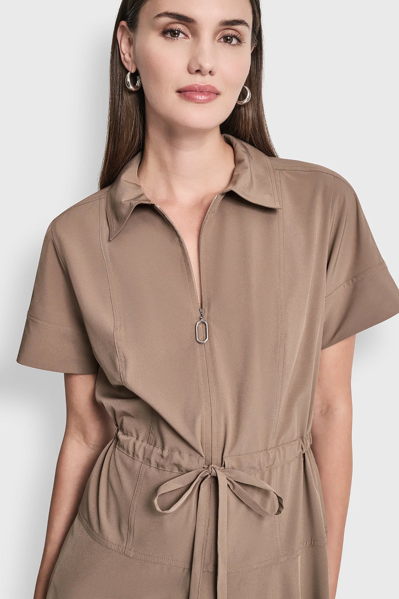 FIT & FLARE MIDI SHIRT DRESS VIEW 6 | MIDI DRESSES