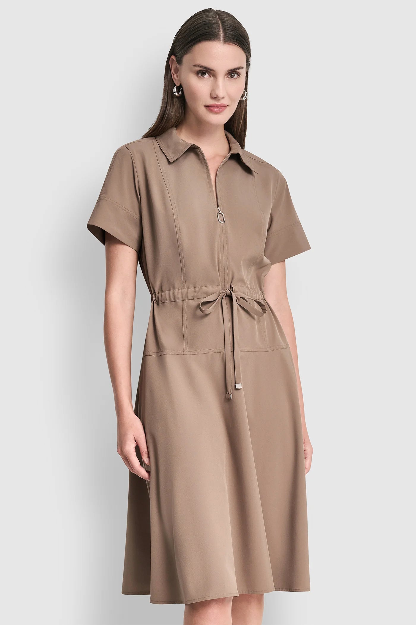 Fit & Flare Midi Shirt Dress | Fit and Flare | DKNY Fit & Flare Midi Shirt Dress | Fit and Flare | DKNY