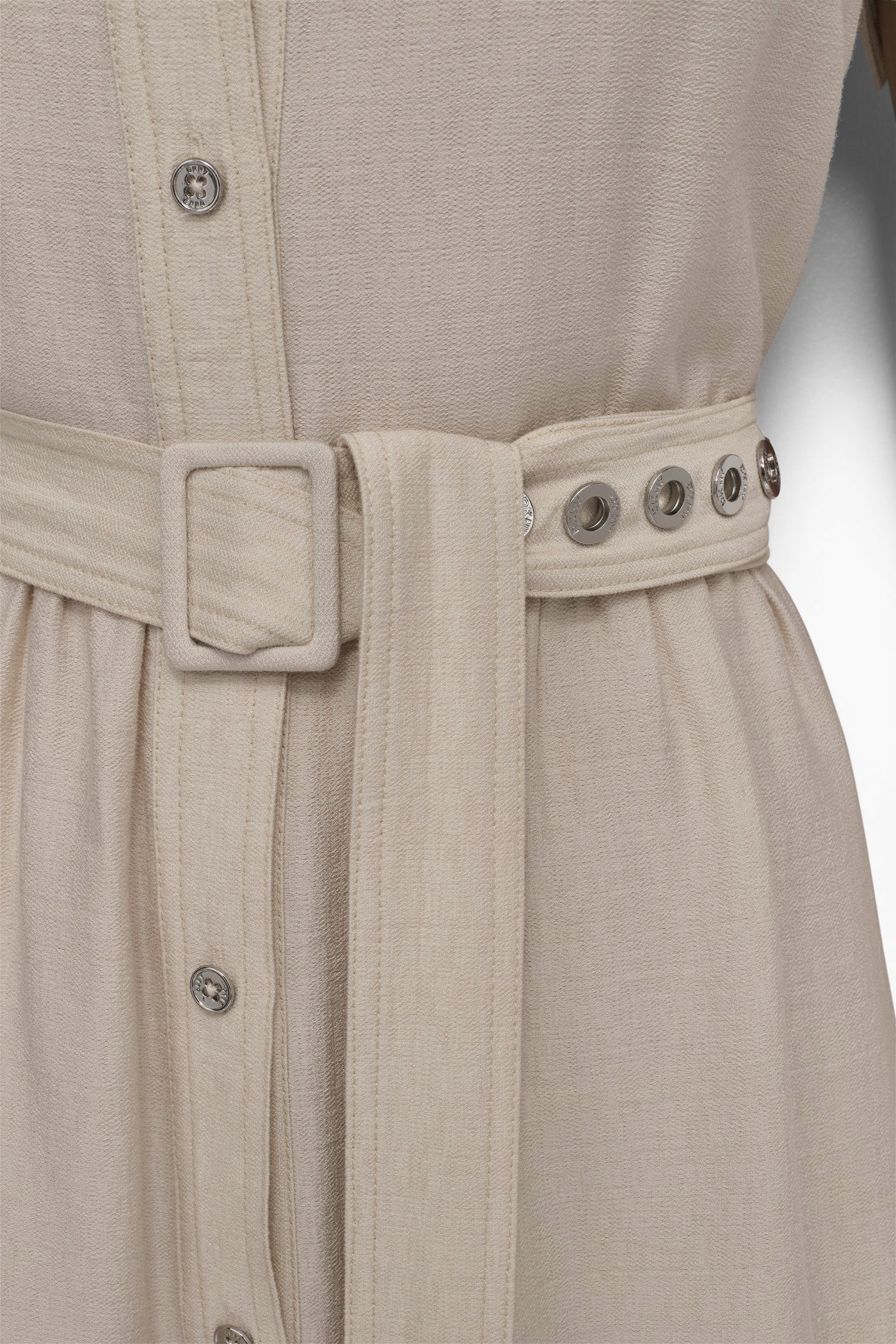 SHIRT DRESS WITH GROMET BELT VIEW 5 | SALE DRESSES