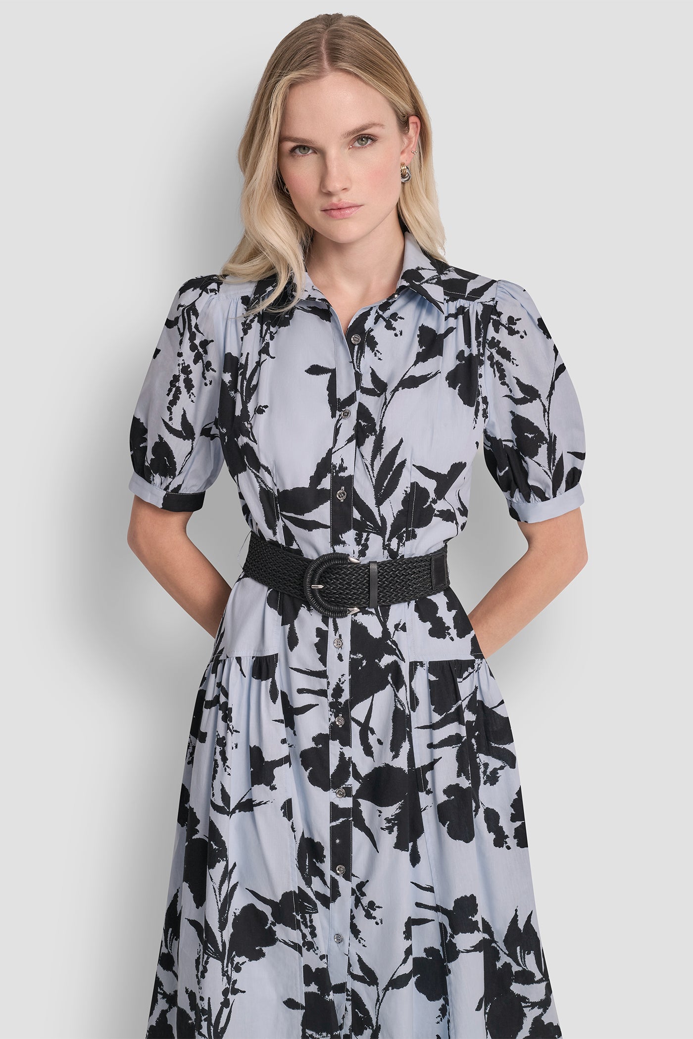 FLORAL PRINT MIDI SHIRT DRESS VIEW 5 | Dresses & Jumpsuits
