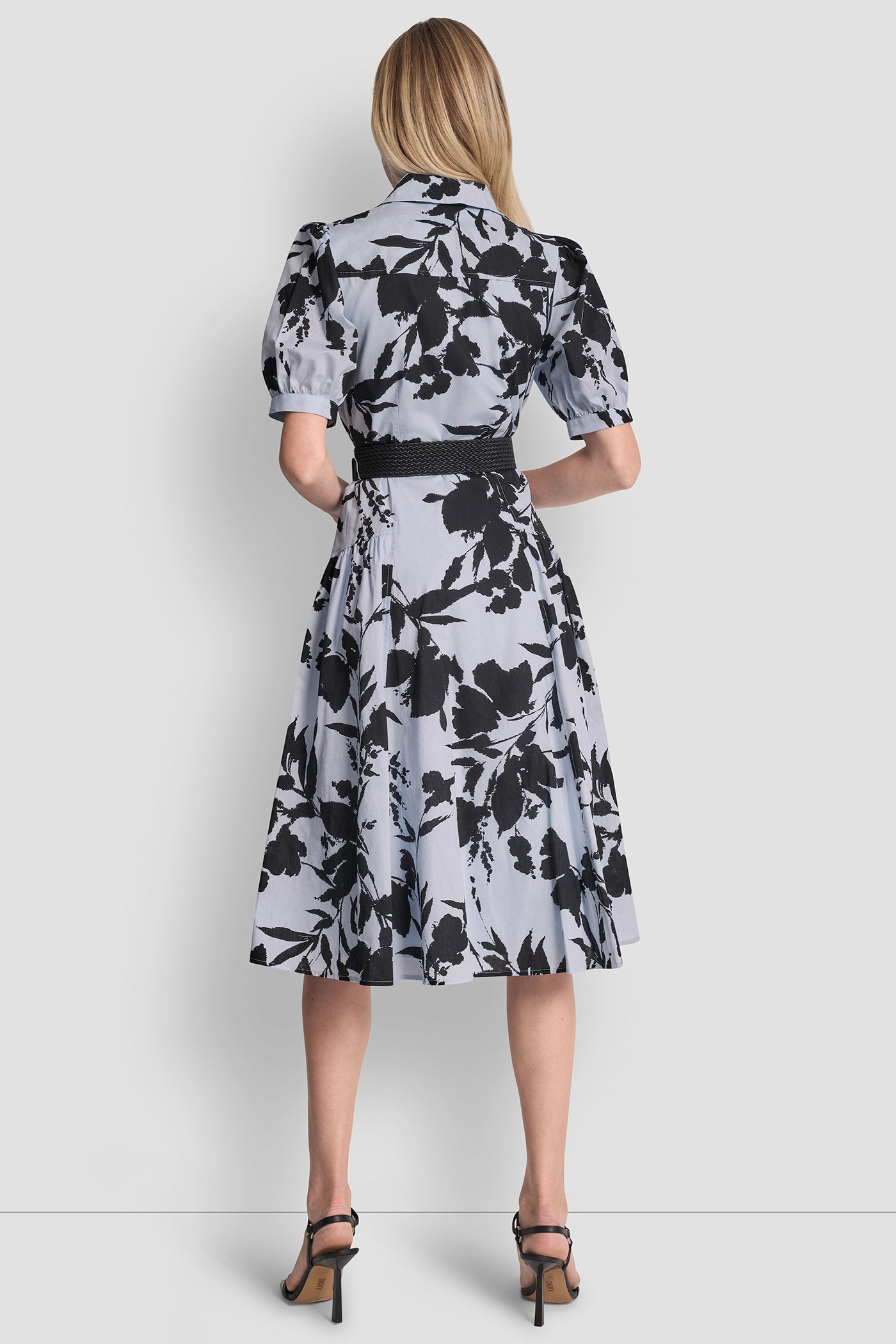 FLORAL PRINT MIDI SHIRT DRESS VIEW 3 | Dresses & Jumpsuits