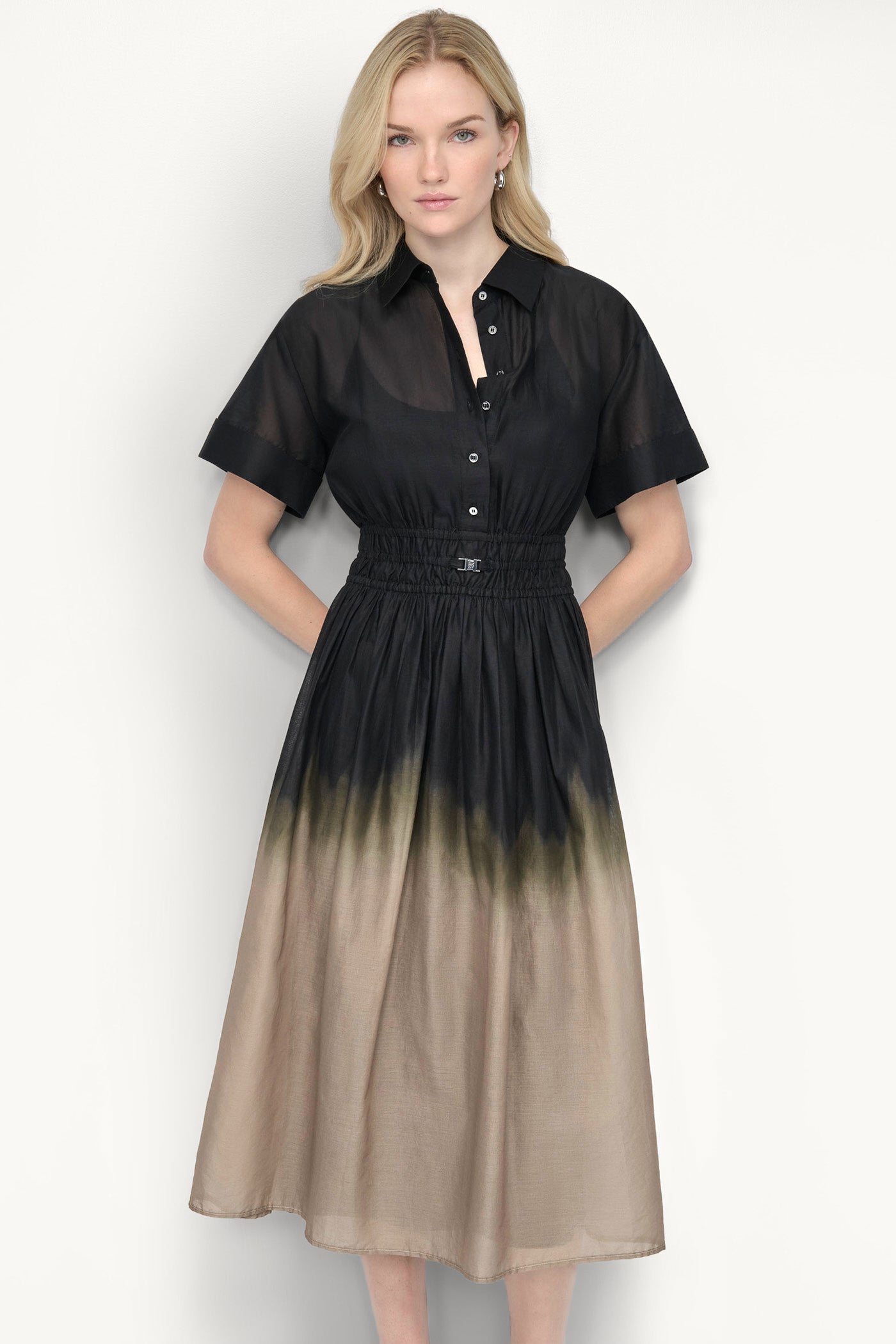 OMBRÉ MIDI SHIRT DRESS VIEW 6 | New Arrivals