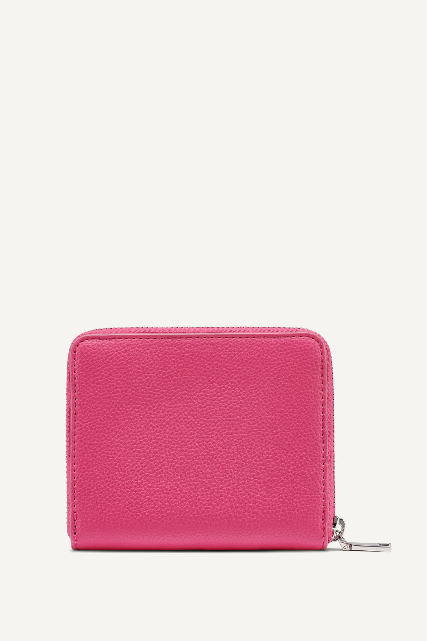 Hot Pink PAULA SMALL ZIP AROUND WALLET, BACK VIEW | Bags