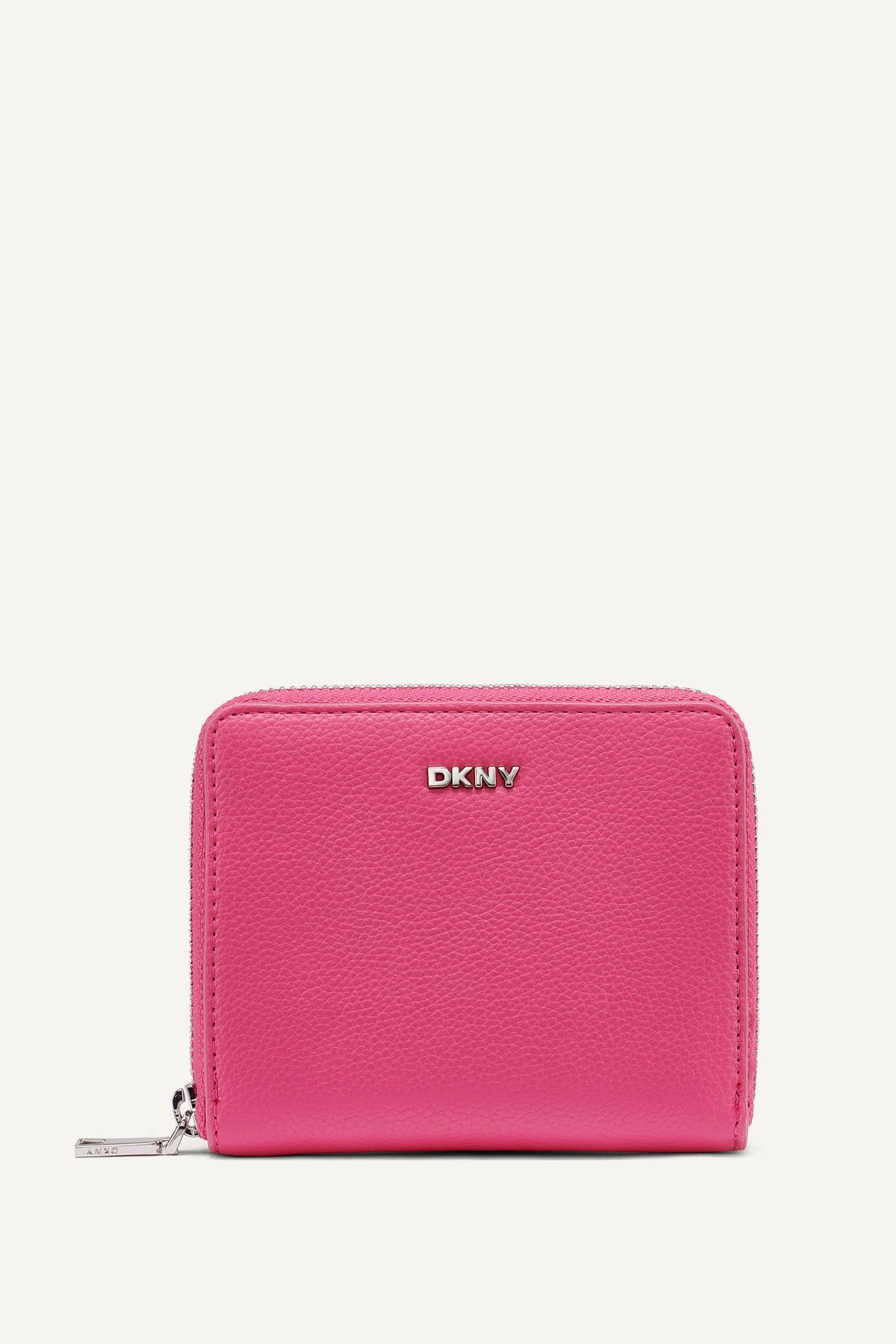 Hot Pink PAULA SMALL ZIP AROUND WALLET, FRONT VIEW | Bags