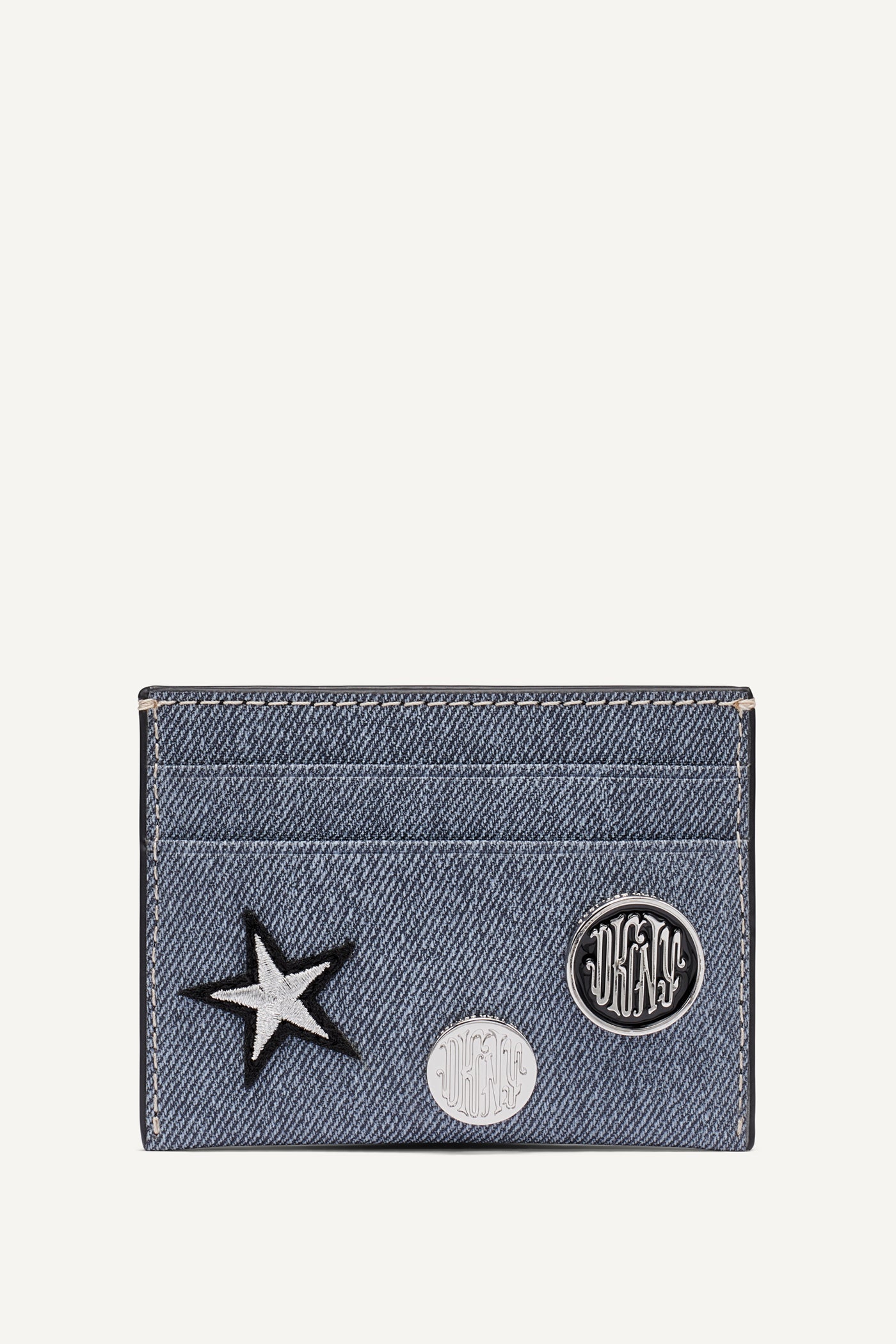 Denim NESSA CARD CASE, FRONT VIEW | Bags
