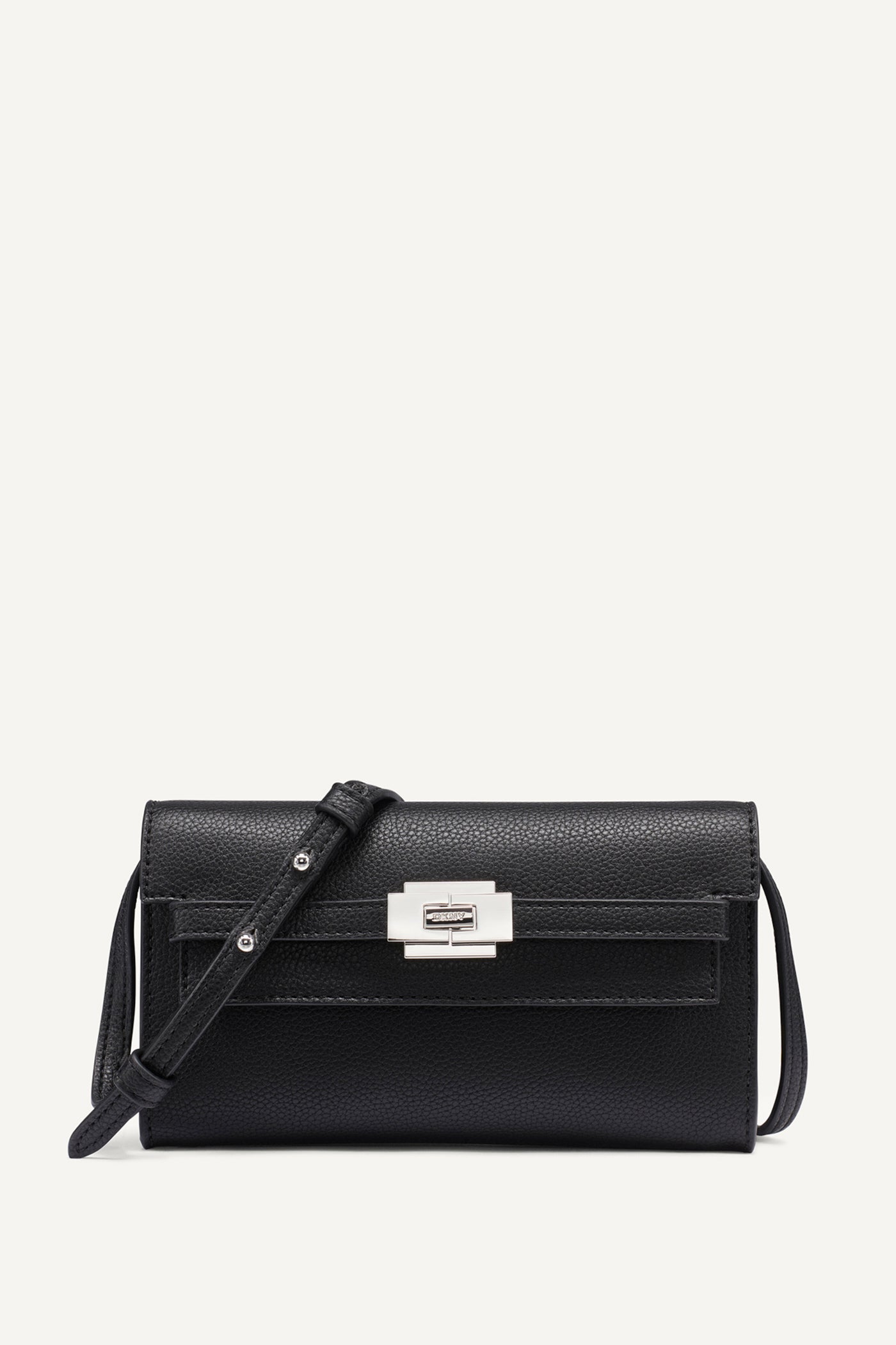 Black/Silver BRYAR CROSSBODY, FRONT VIEW | Bags