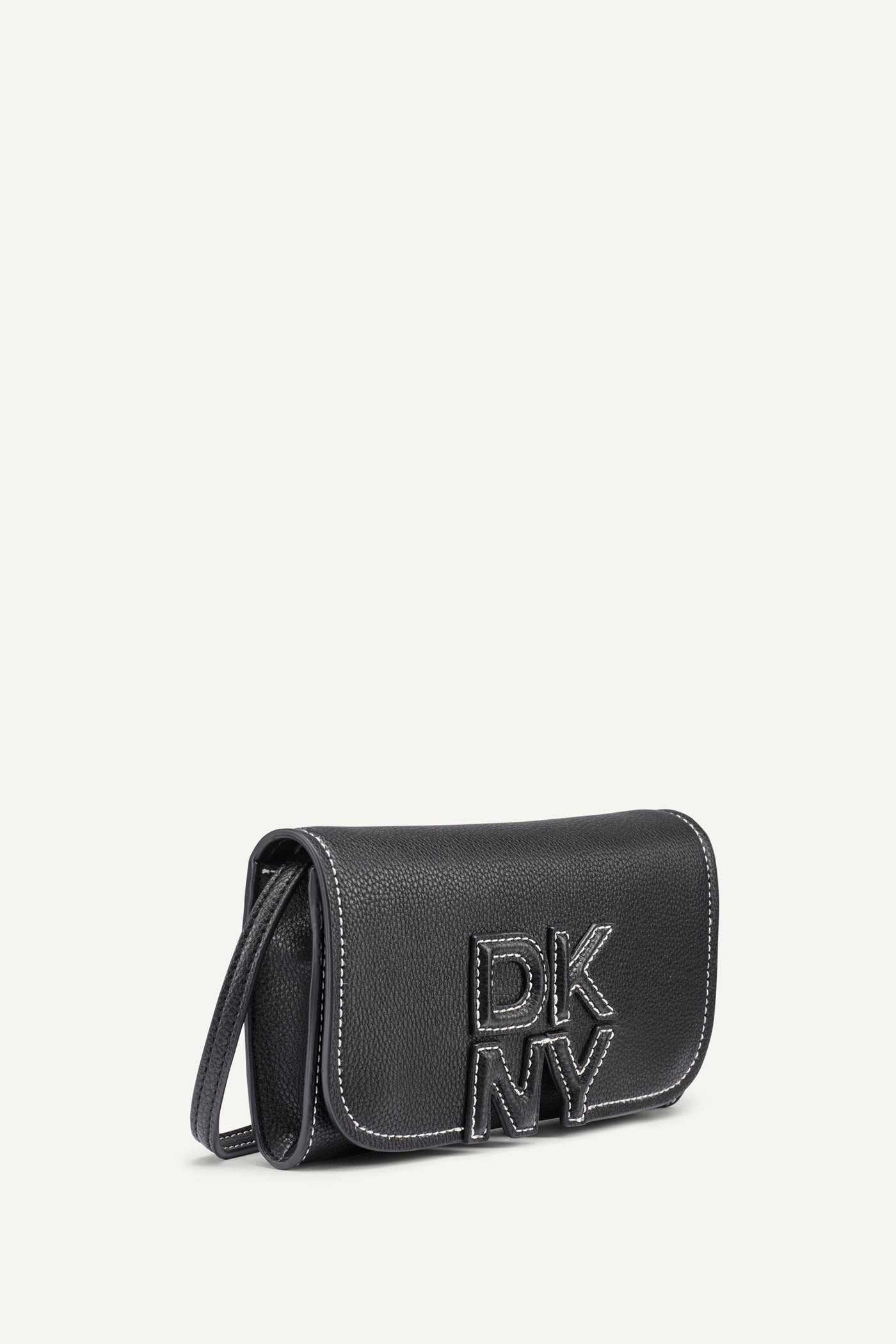 Black/Silver NICOLE FLAP CROSSBODY, BACK VIEW | Bags