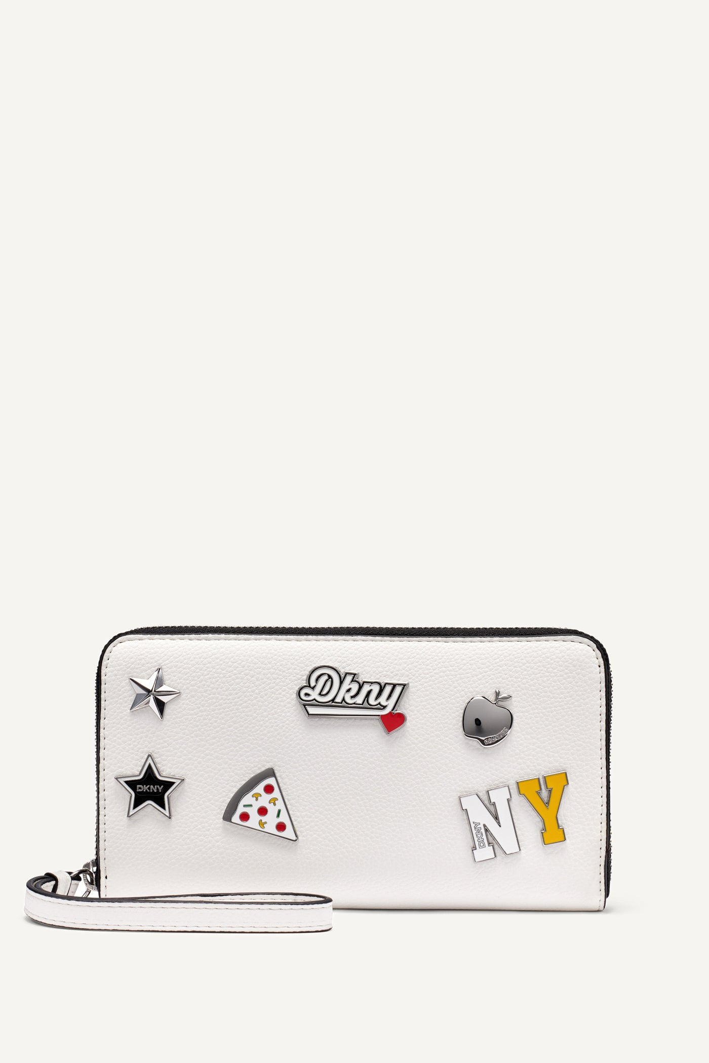 Marshmallow ETTA LARGE ZIP AROUND WALLET, FRONT VIEW | Wallets & Leather Goods