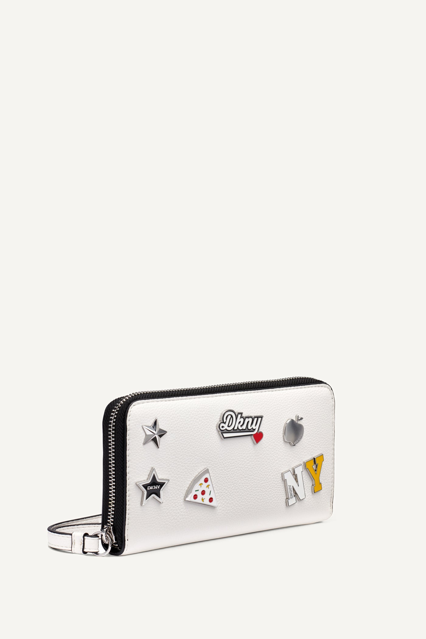 Marshmallow ETTA LARGE ZIP AROUND WALLET, BACK VIEW | Wallets & Leather Goods