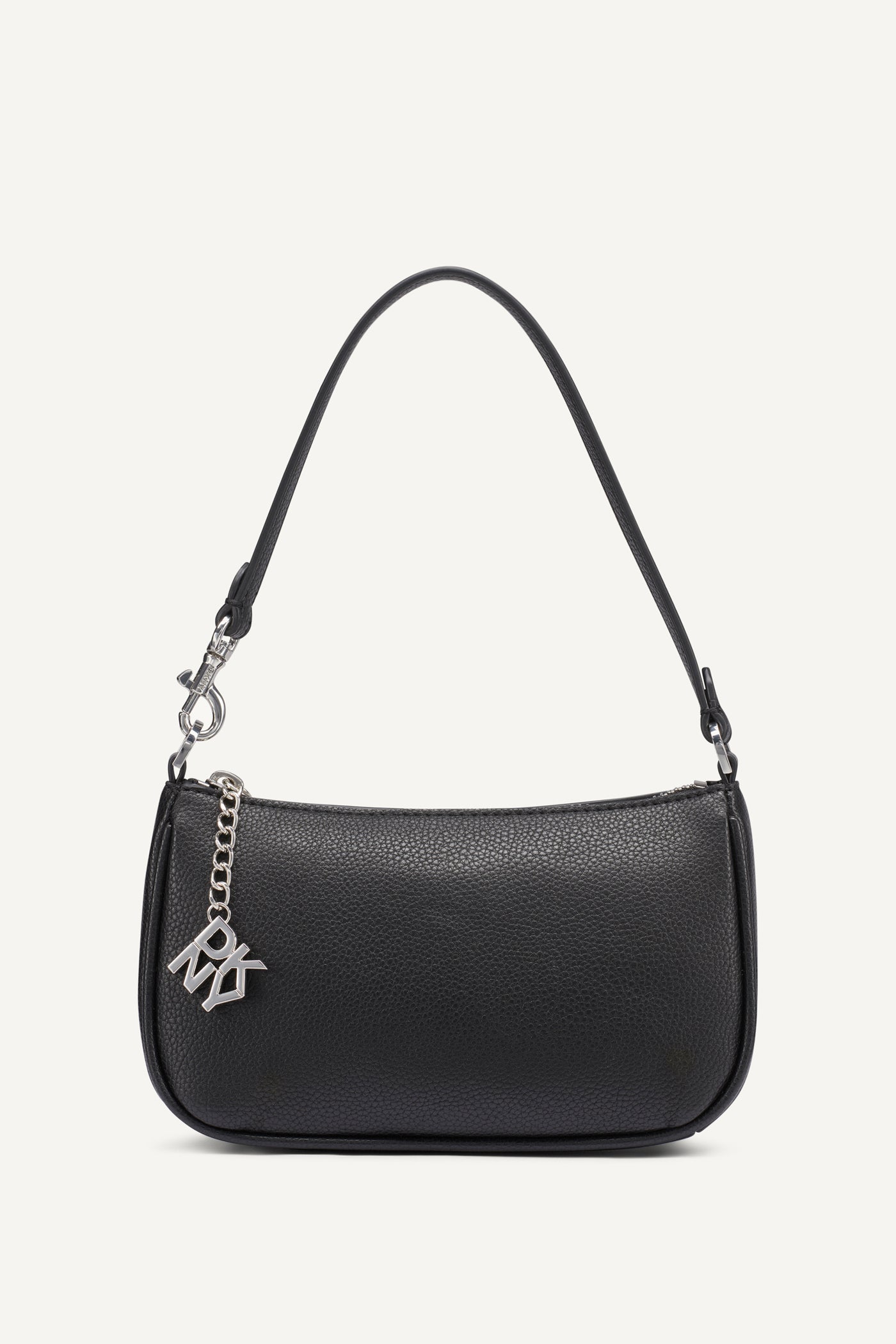 Black/Silver SARAH SHOULDER BAG, FRONT VIEW | Bags