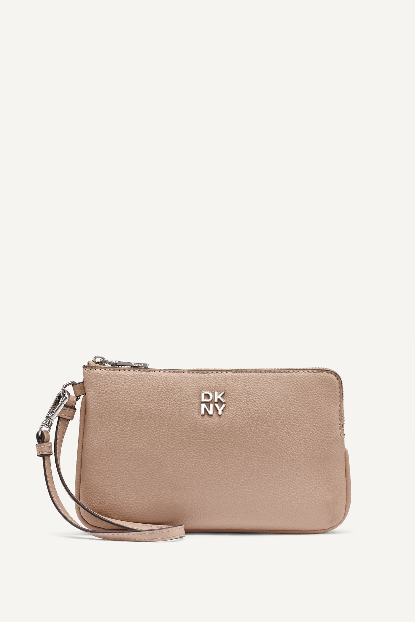 Cappuccino SARAH WRISTLET, FRONT VIEW | Bags