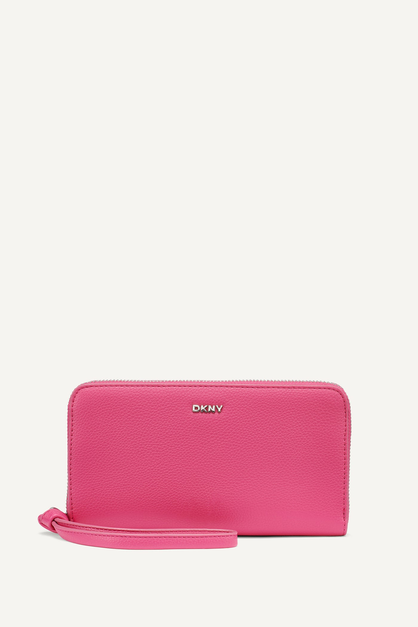 Hot Pink PAULA LARGE ZIP AROUND WALLET, FRONT VIEW | Bags