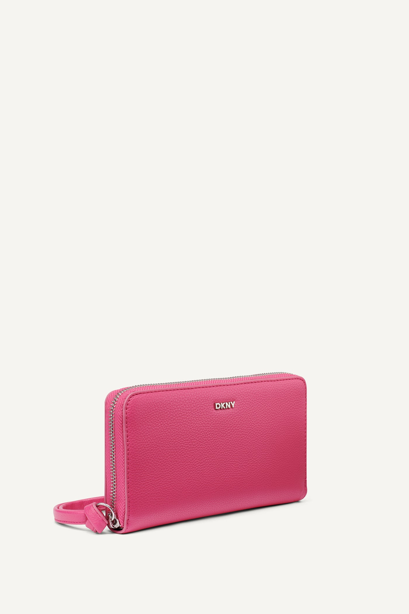 Hot Pink PAULA LARGE ZIP AROUND WALLET, BACK VIEW | Bags