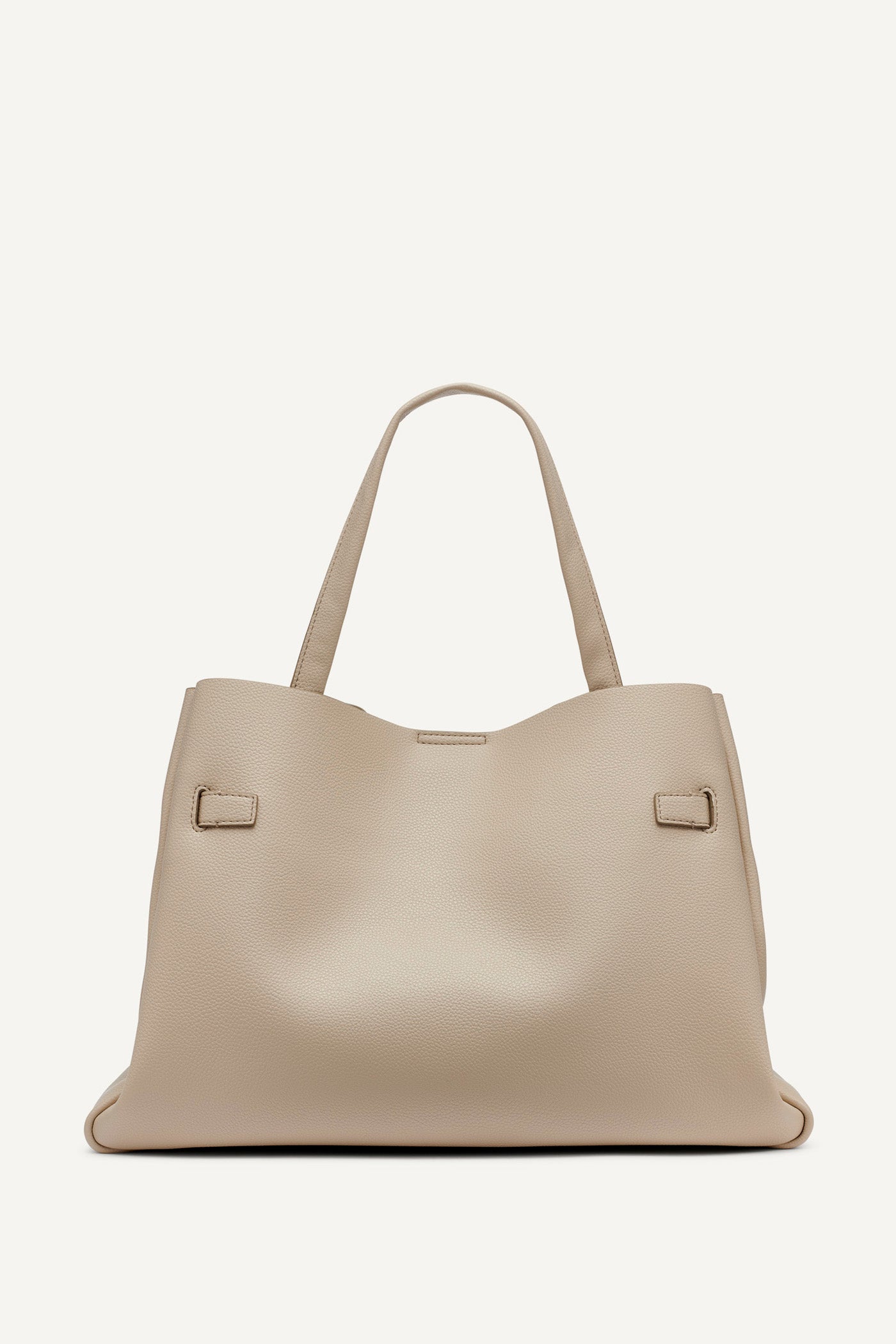 LIGHT TAUPE BRYAR LARGE SATCHEL, VIEW 2 | Satchel Bags