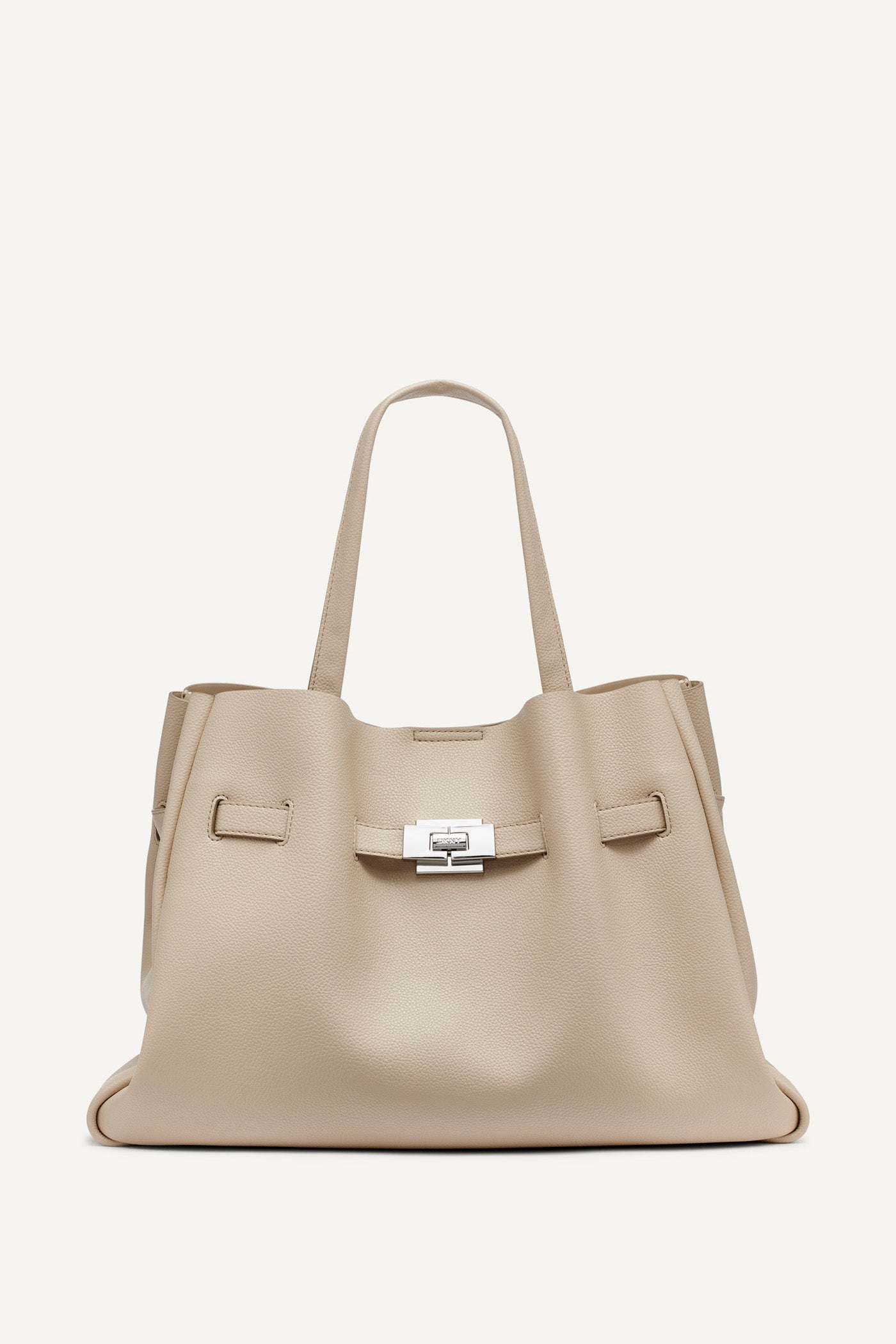 LIGHT TAUPE BRYAR LARGE SATCHEL, VIEW 1 | Satchel Bags