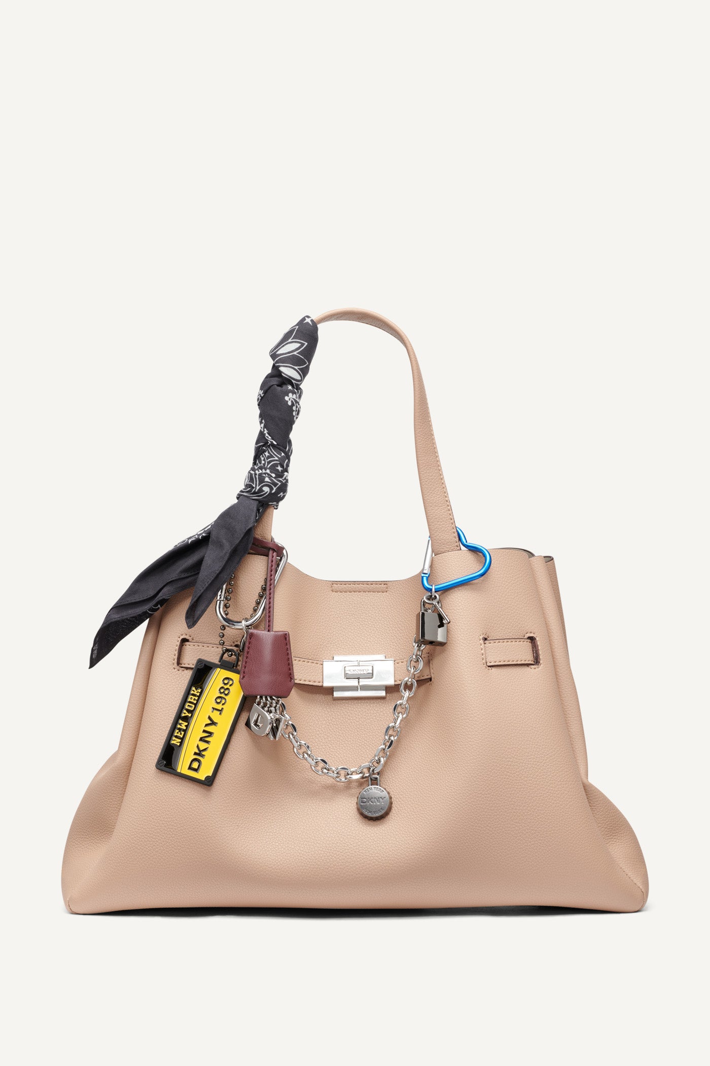 CAPPUCCINO BRYAR LARGE SATCHEL, FRONT VIEW | 9-5 Edit