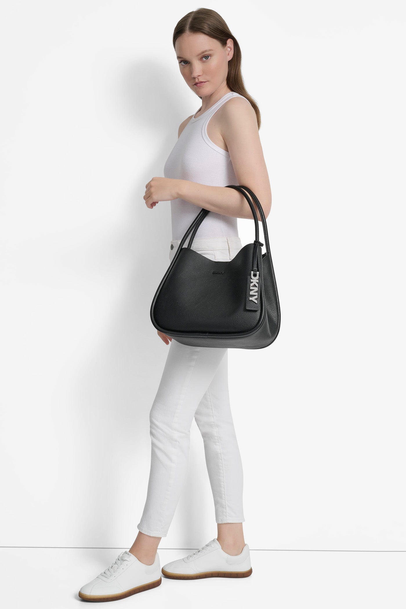 Black CAPRI LARGE HOBO, VIEW 2 | Summer Essentials