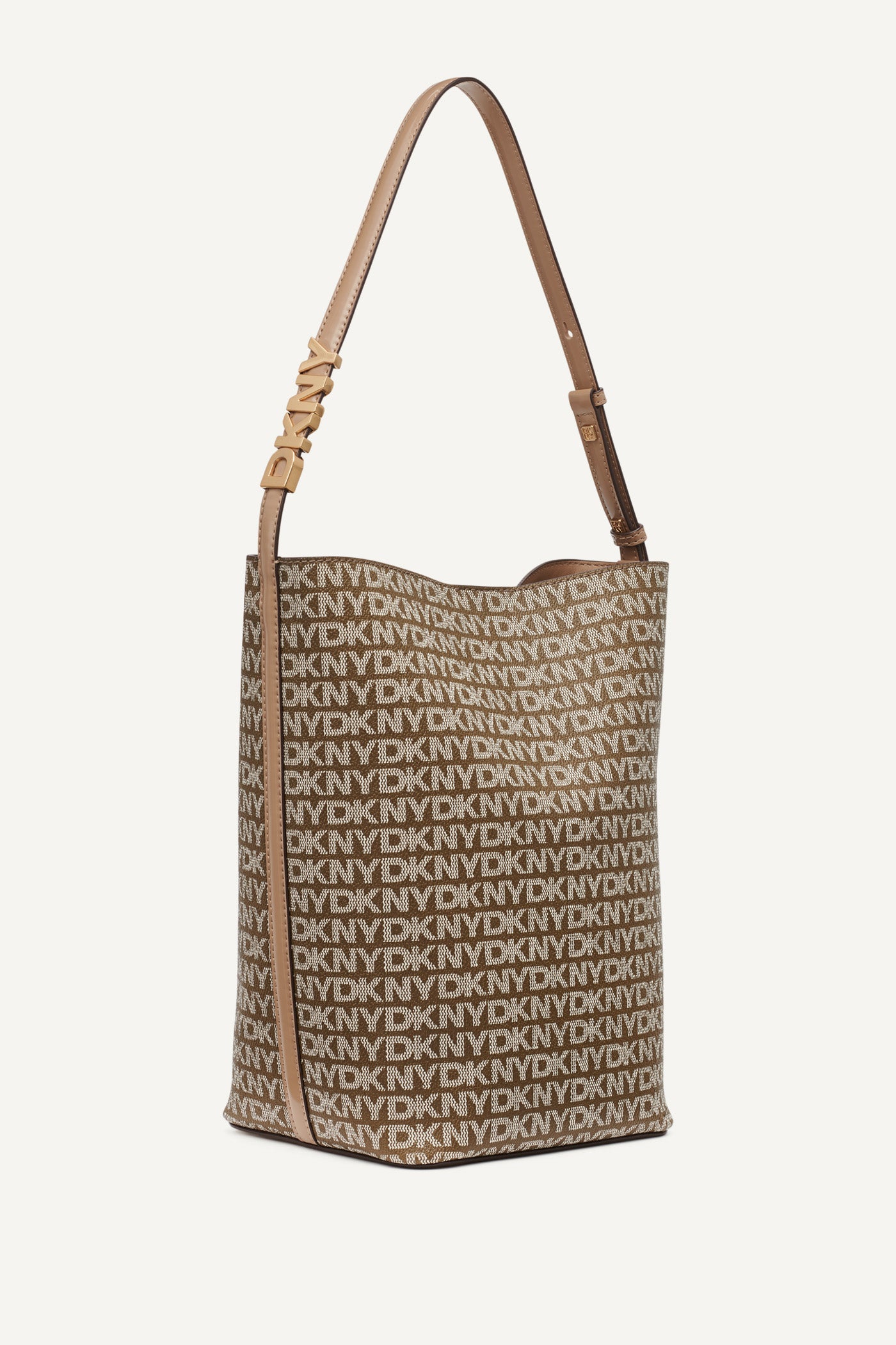 Chino/Cappuccino AVRIL LOGO BUCKET BAG, BACK VIEW | Products