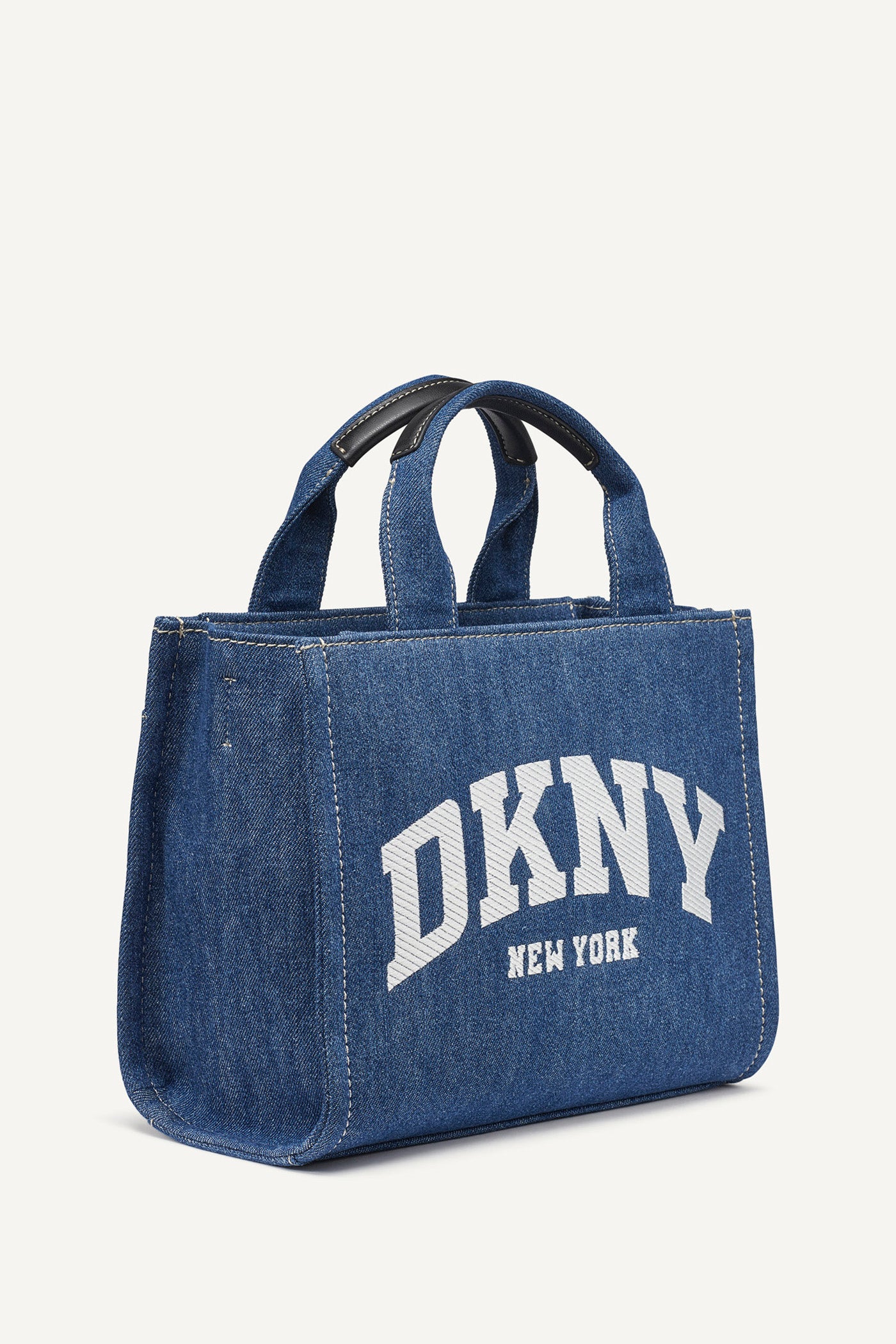 DENIM HADLEY SMALL DENIM LOGO TOTE, BACK VIEW | Bags Under $100