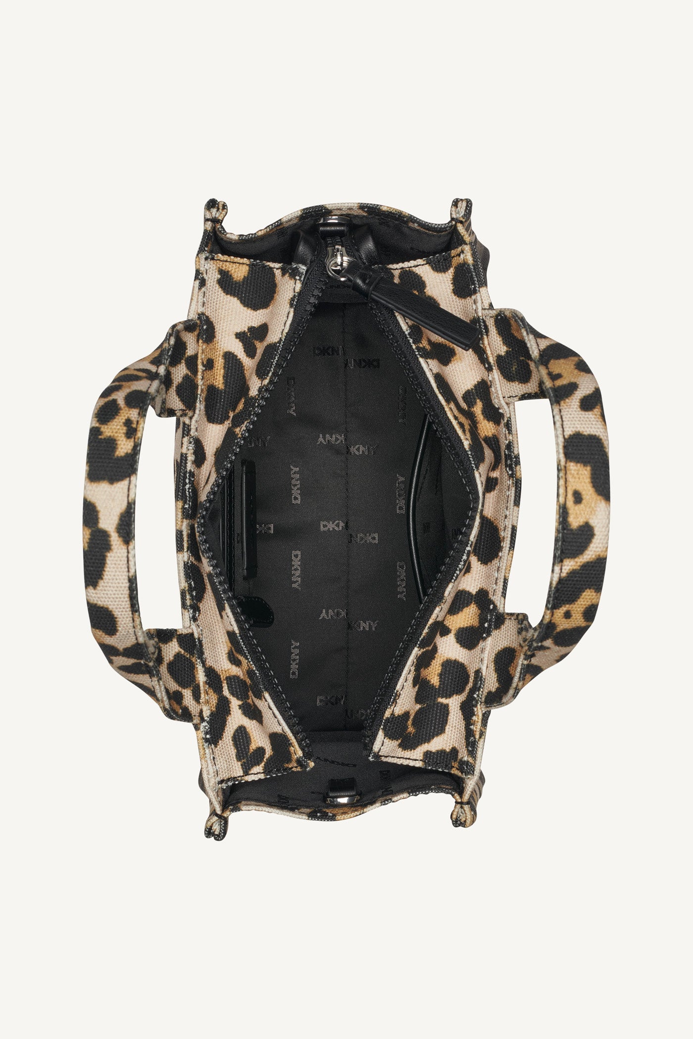 HADLEE LEOPARD PRINT SMALL LOGO TOTE VIEW 3 | The Hadlee