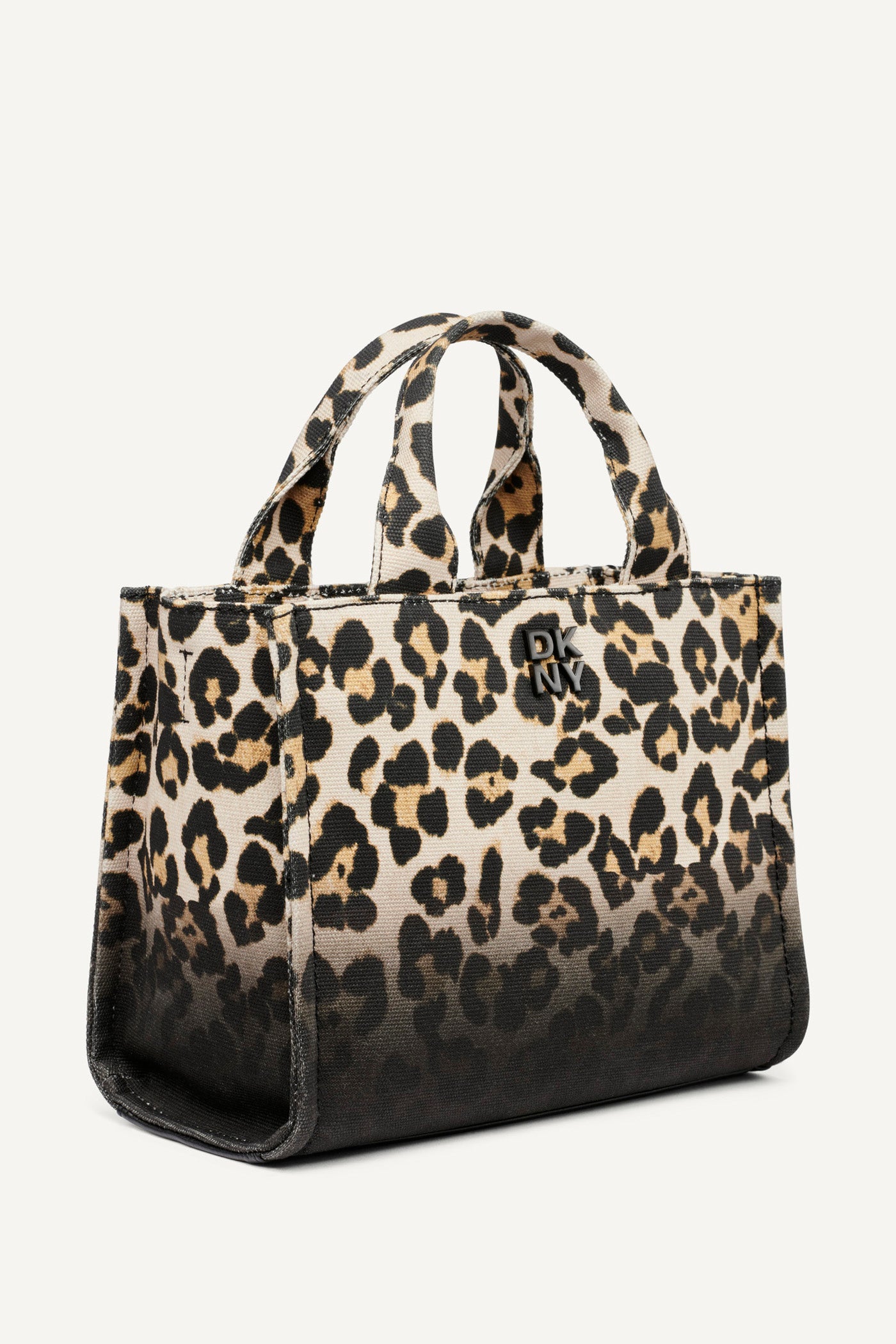 LEOPARD HADLEE LEOPARD PRINT SMALL LOGO TOTE, BACK VIEW | The Hadlee