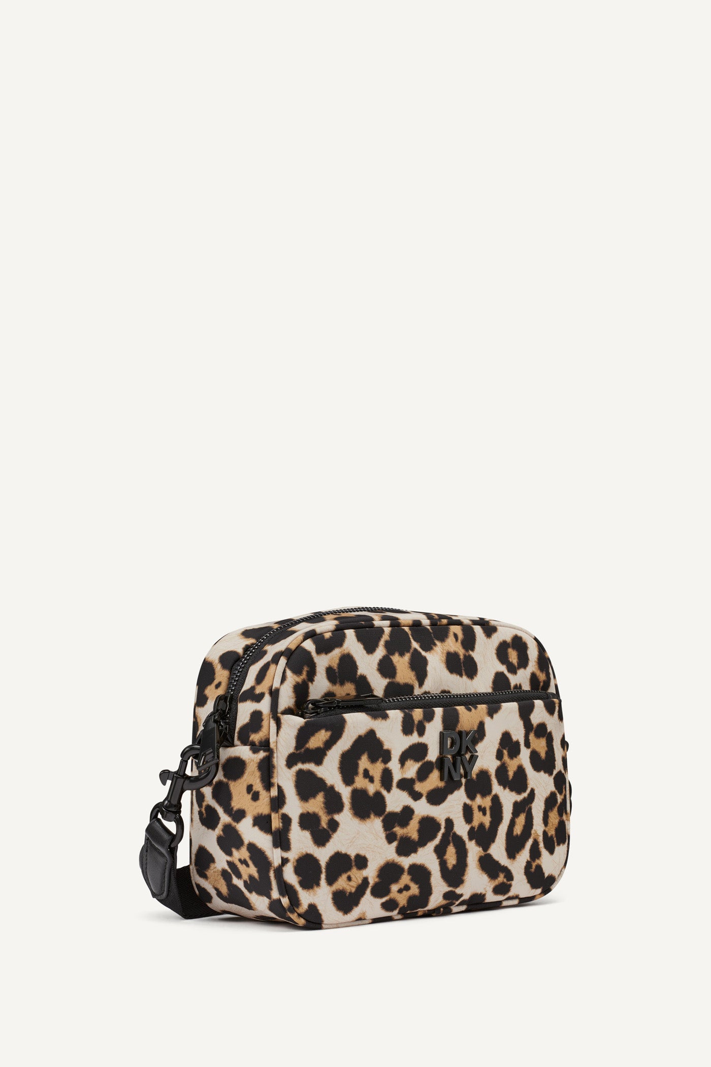 Leopard JENNY LOGO EMBOSSED CAMERA BAG, BACK VIEW | Crossbody Bags