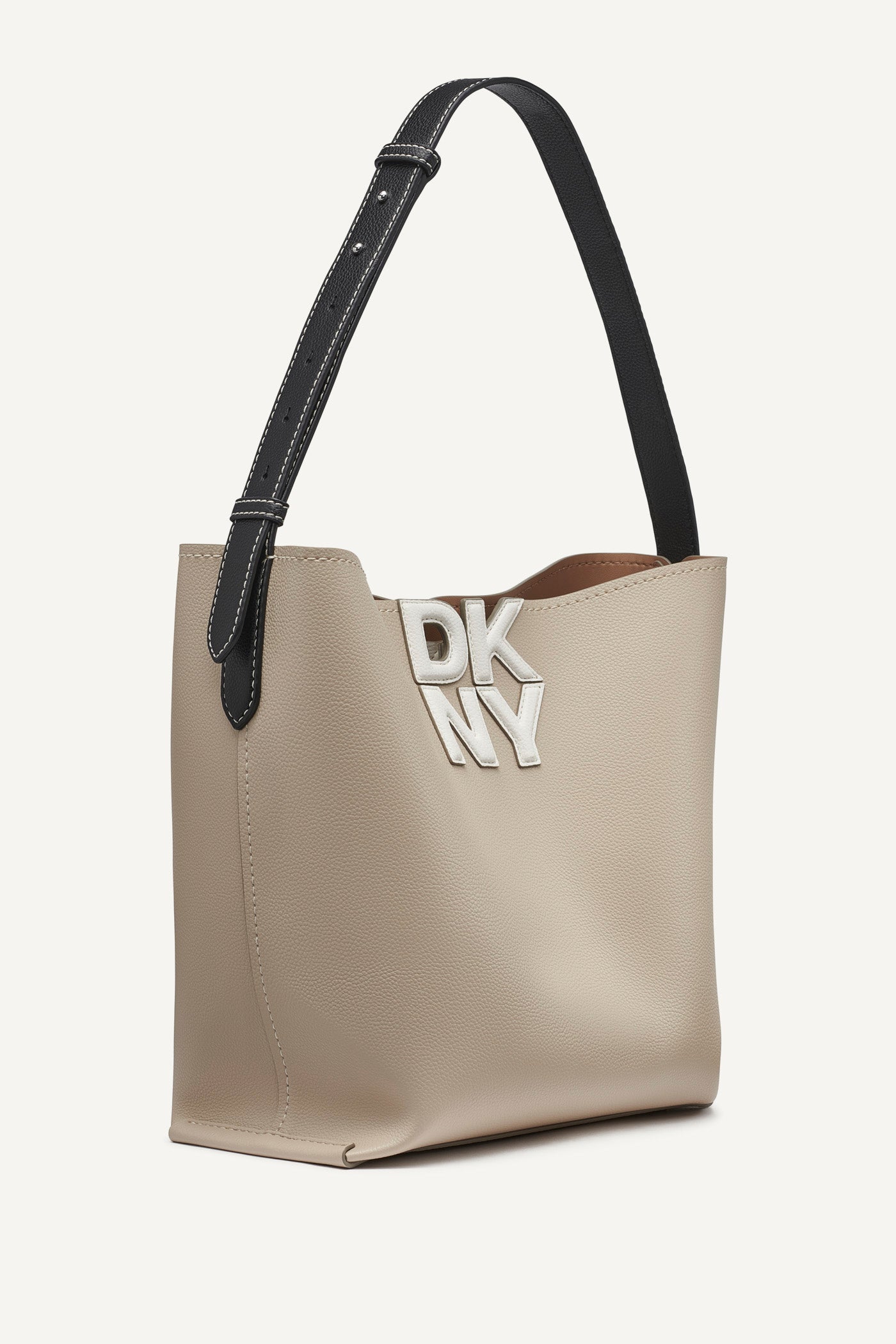 NICOLE LOGO EMBELLISHED BUCKET BAG VIEW 3 | 9-5 Edit