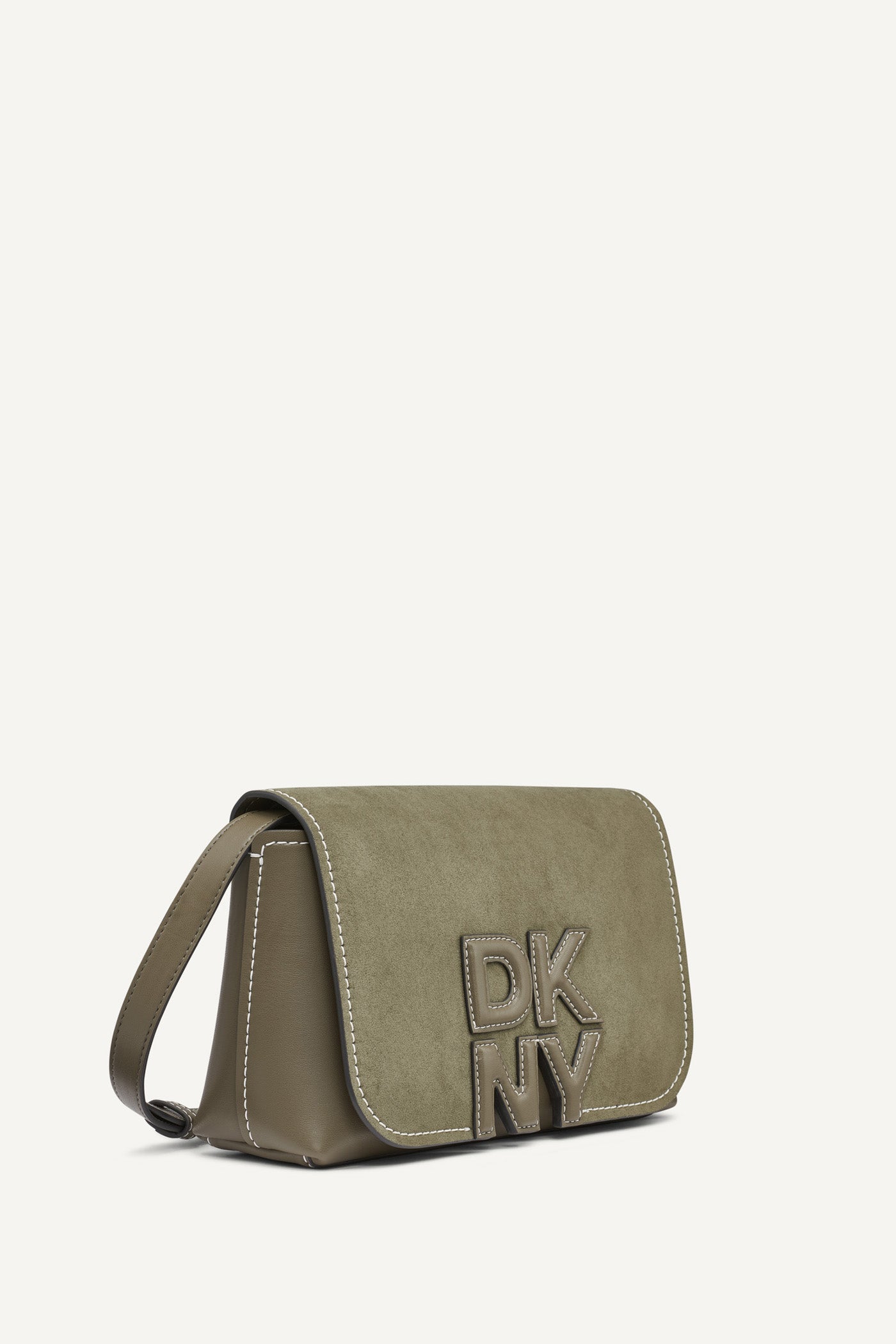 Utility Green NICOLE PANELED LOGO CROSSBODY BAG, BACK VIEW | Crossbody Bags