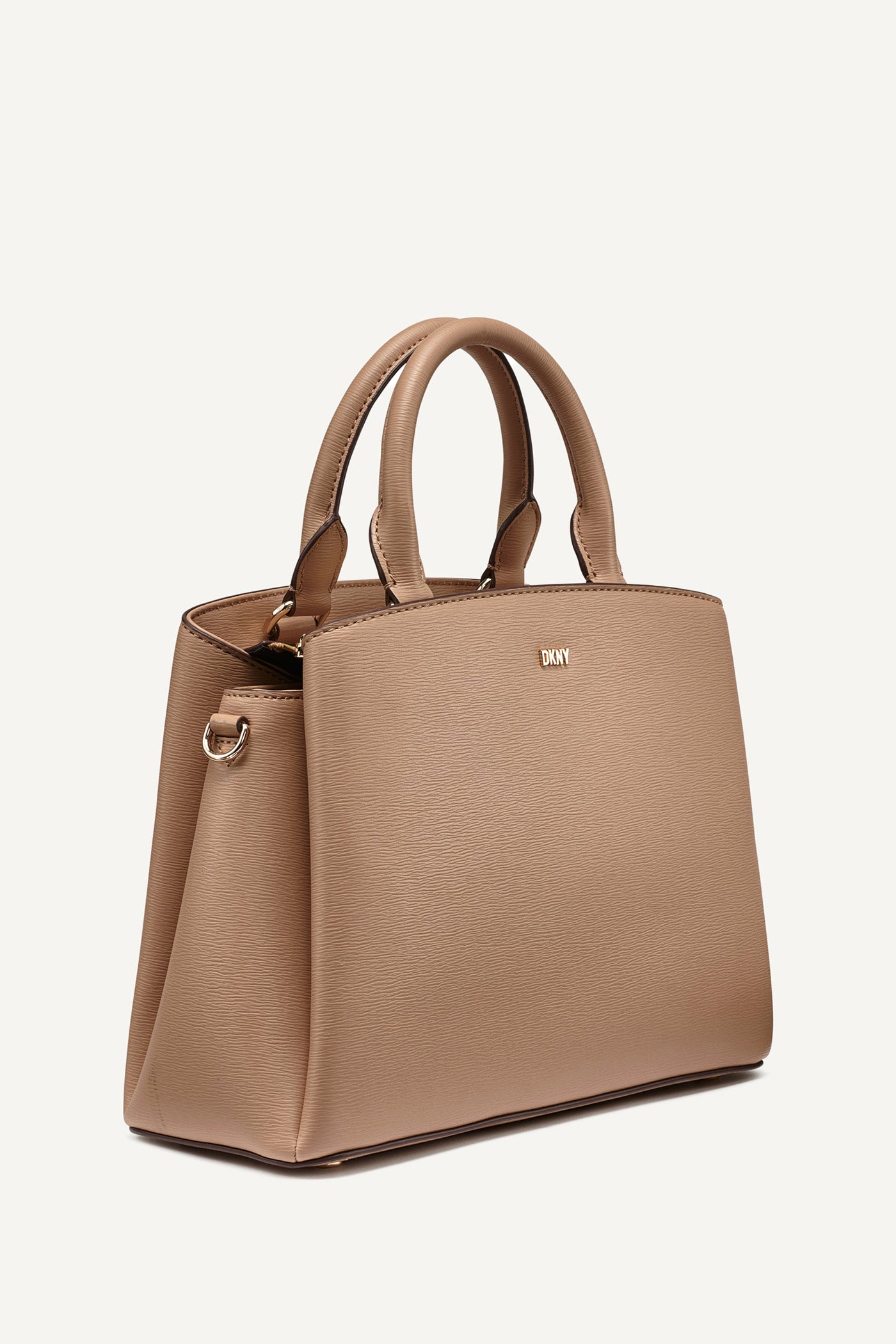 CAPPUCINO PAIGE MEDIUM SATCHEL, BACK VIEW | 9-5 Edit