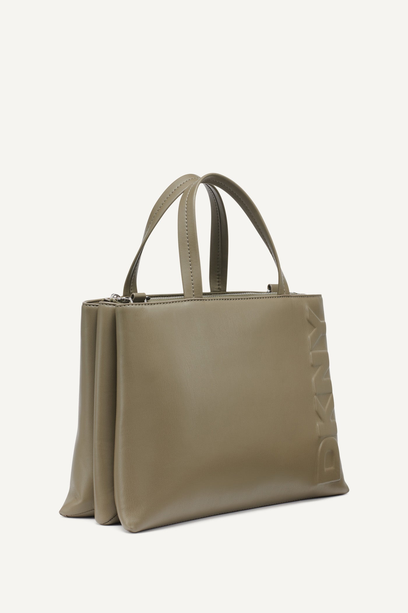 TINSLEY LOGO EMBOSSED SATCHEL BAG VIEW 3 | 9-5 Edit
