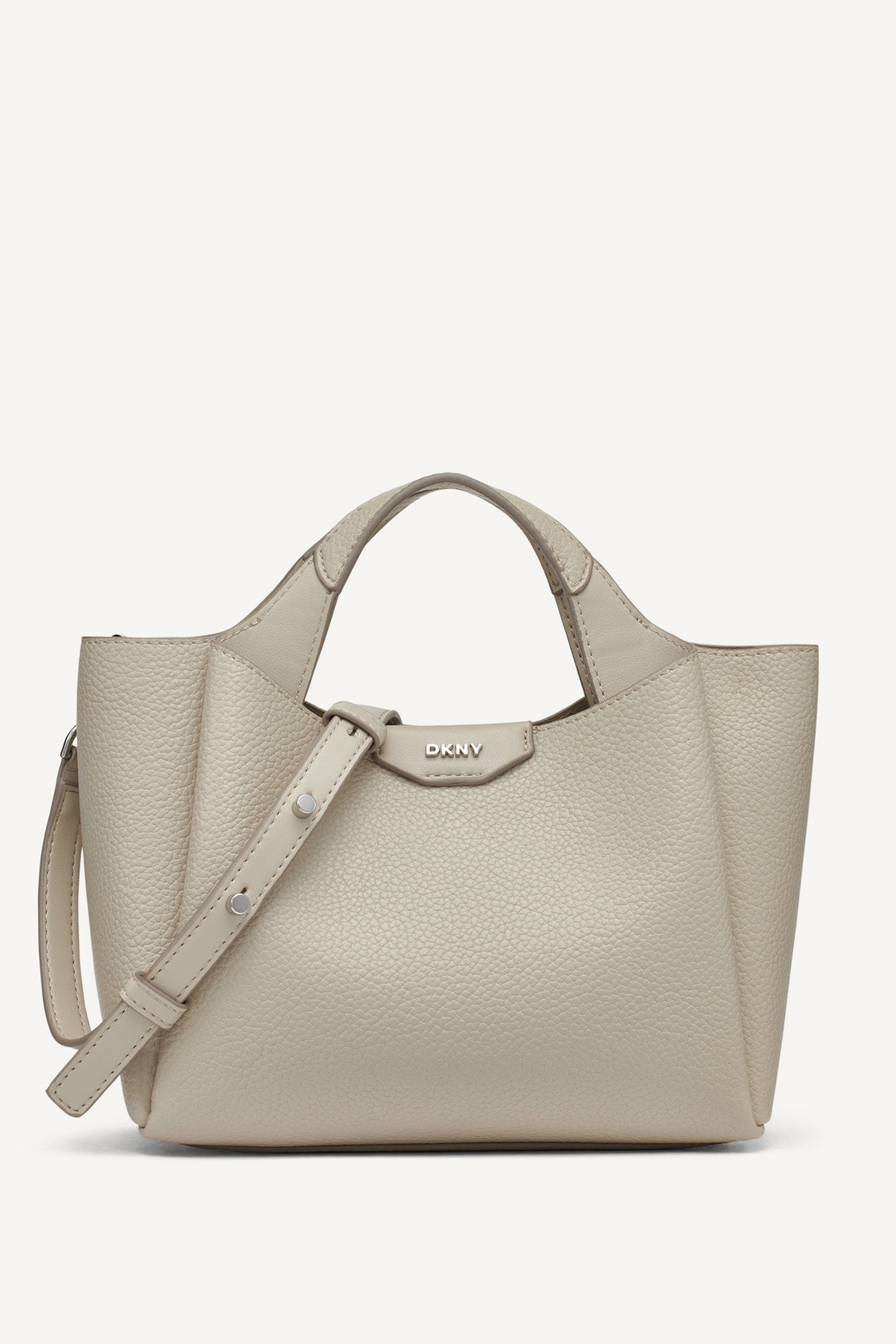 LIGHT TAUPE WILLA MINI SATCHEL BAG, FRONT VIEW | Summer Essentials