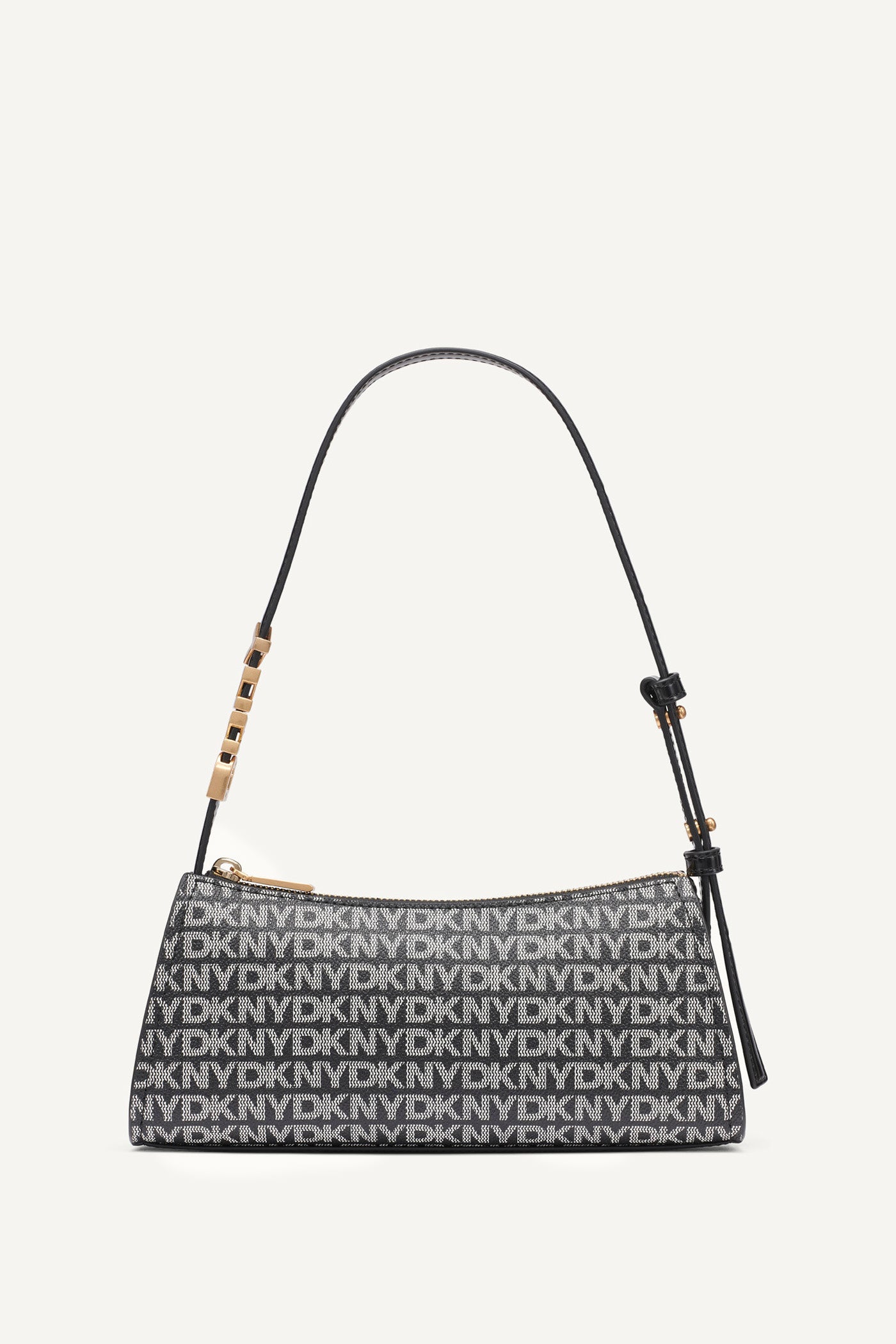 BLACK LOGO/ BLACK AVRIL SHOULDER BAG, FRONT VIEW | Bags