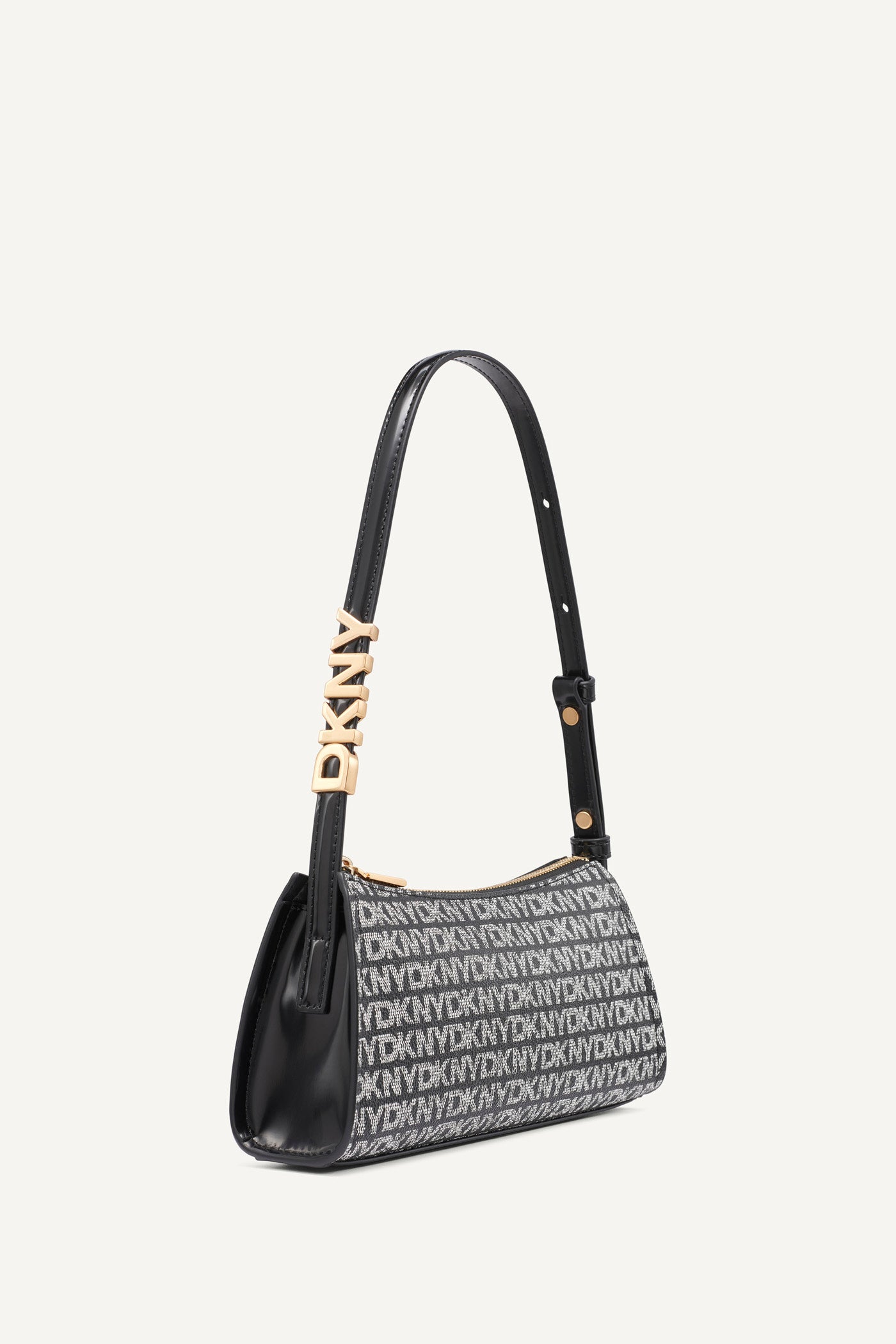 BLACK LOGO/ BLACK AVRIL SHOULDER BAG, BACK VIEW | Bags