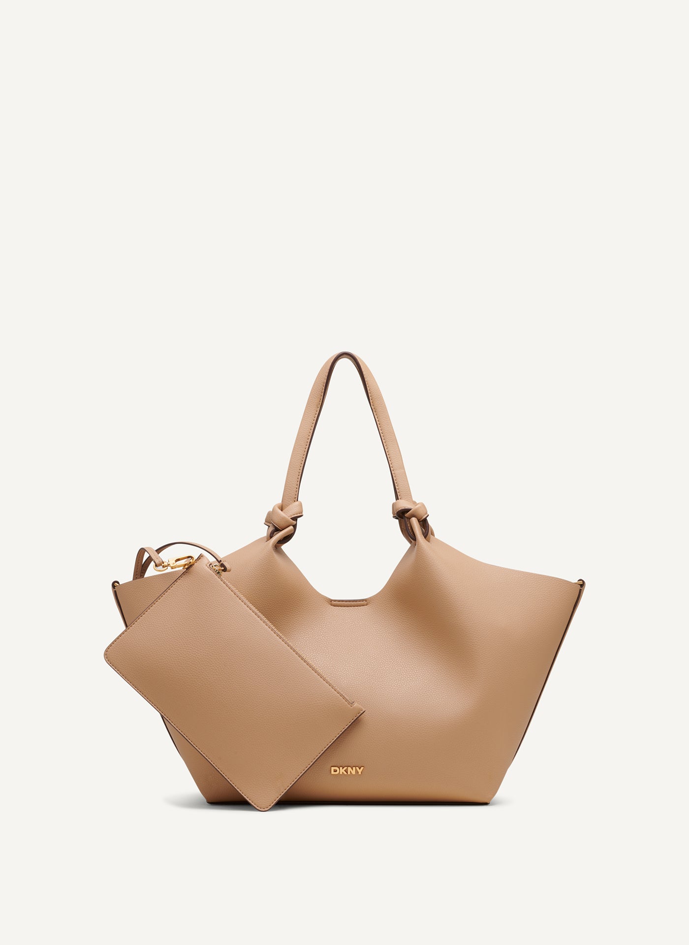 CAPPUCCINO PAULA MEDIUM COMMUTER TOTE, FRONT VIEW | MILLIE