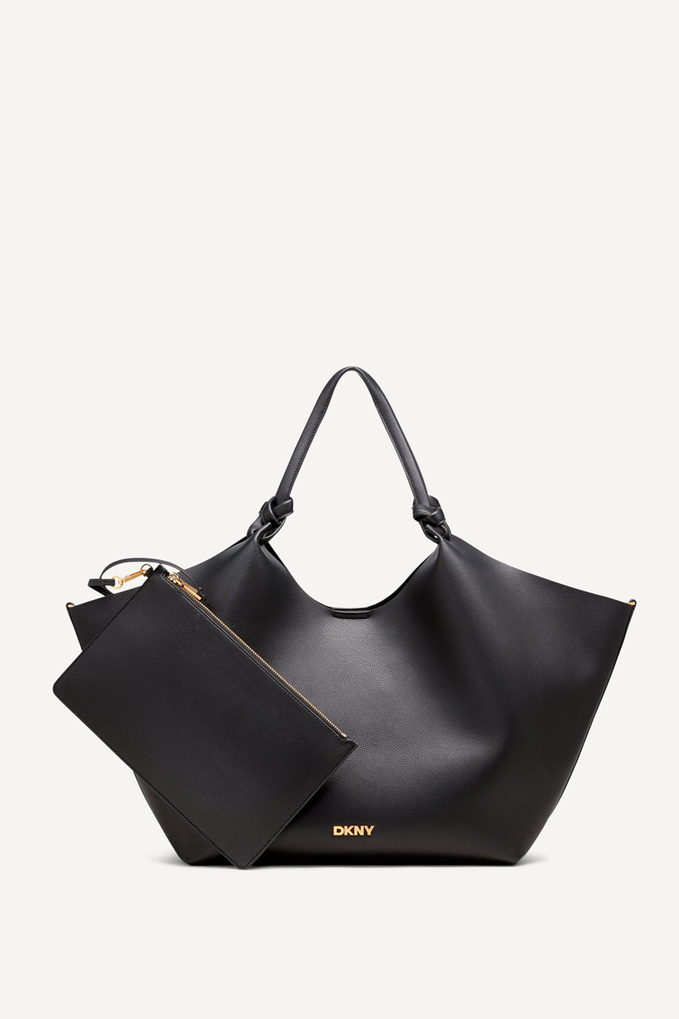 Black PAULA COMMUTER LARGE TOTE, FRONT VIEW | 9-5 Edit