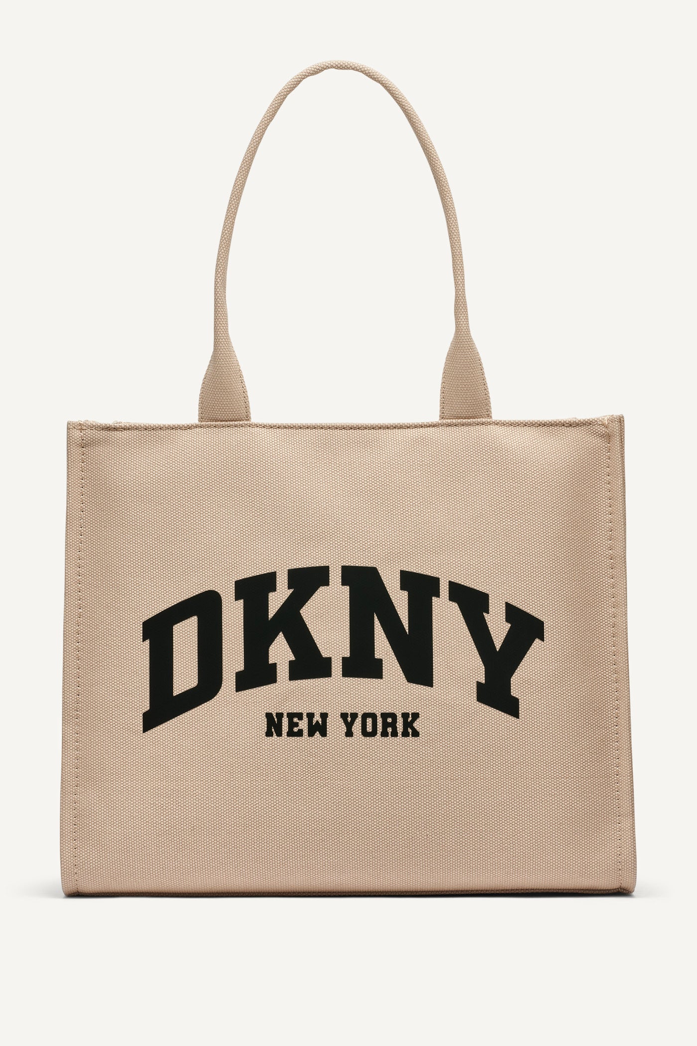 Lt Khaki/Black HADLEE LARGE TOTE, FRONT VIEW | The Hadlee