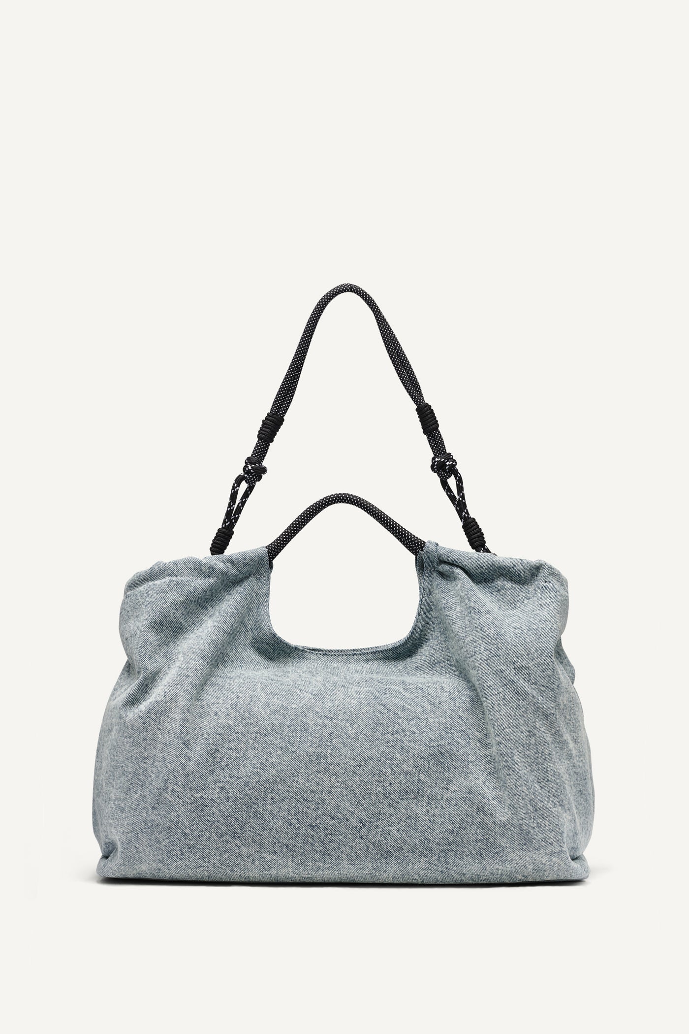 MABEL DENIM LARGE LOGO TOTE VIEW 4