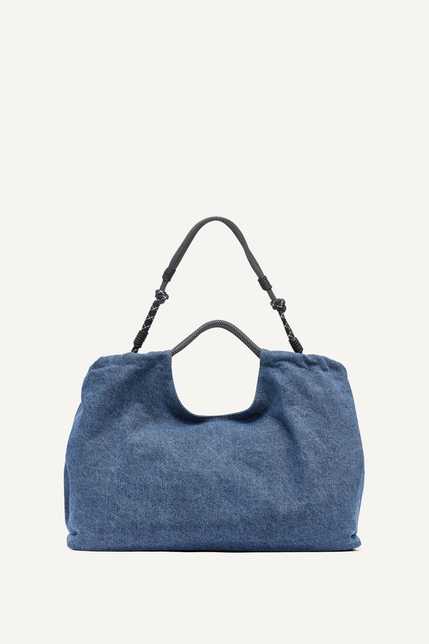 MABEL DENIM LARGE LOGO TOTE VIEW 4 | Bags