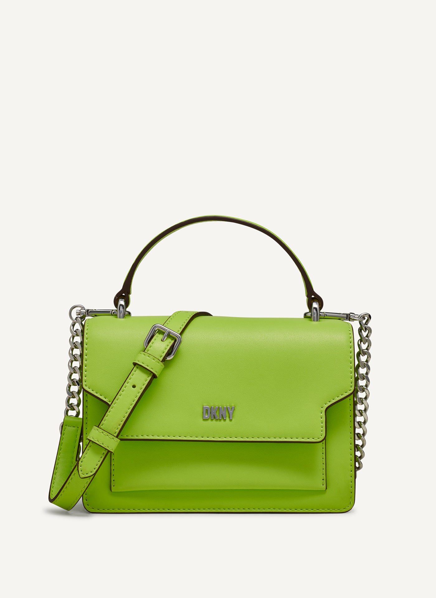 DKNY Millie Leather Top Handle Crossbody,Green
