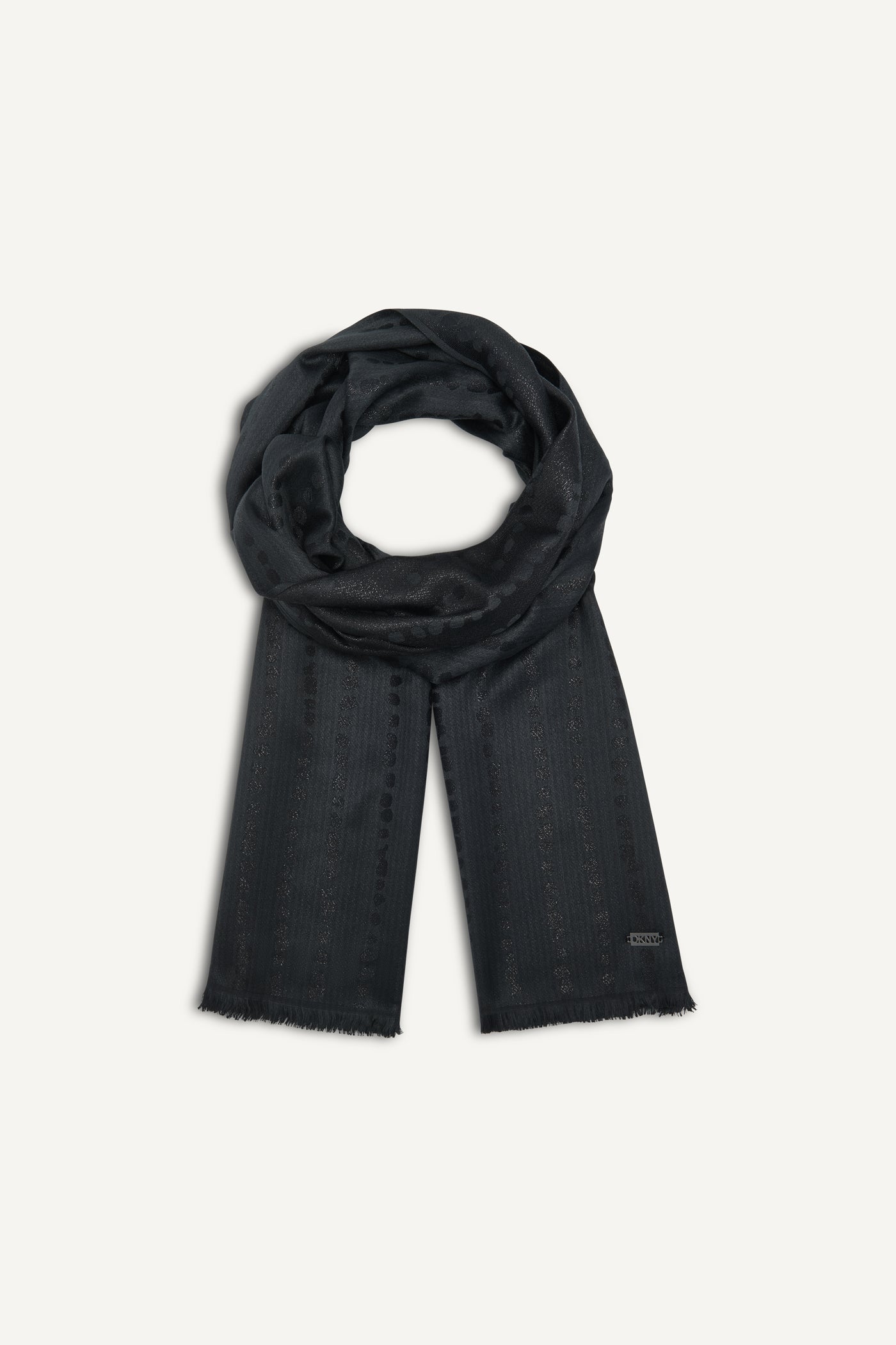 MODERN DOT METALLIC WRAP VIEW 3 | Cold Weather Accessories