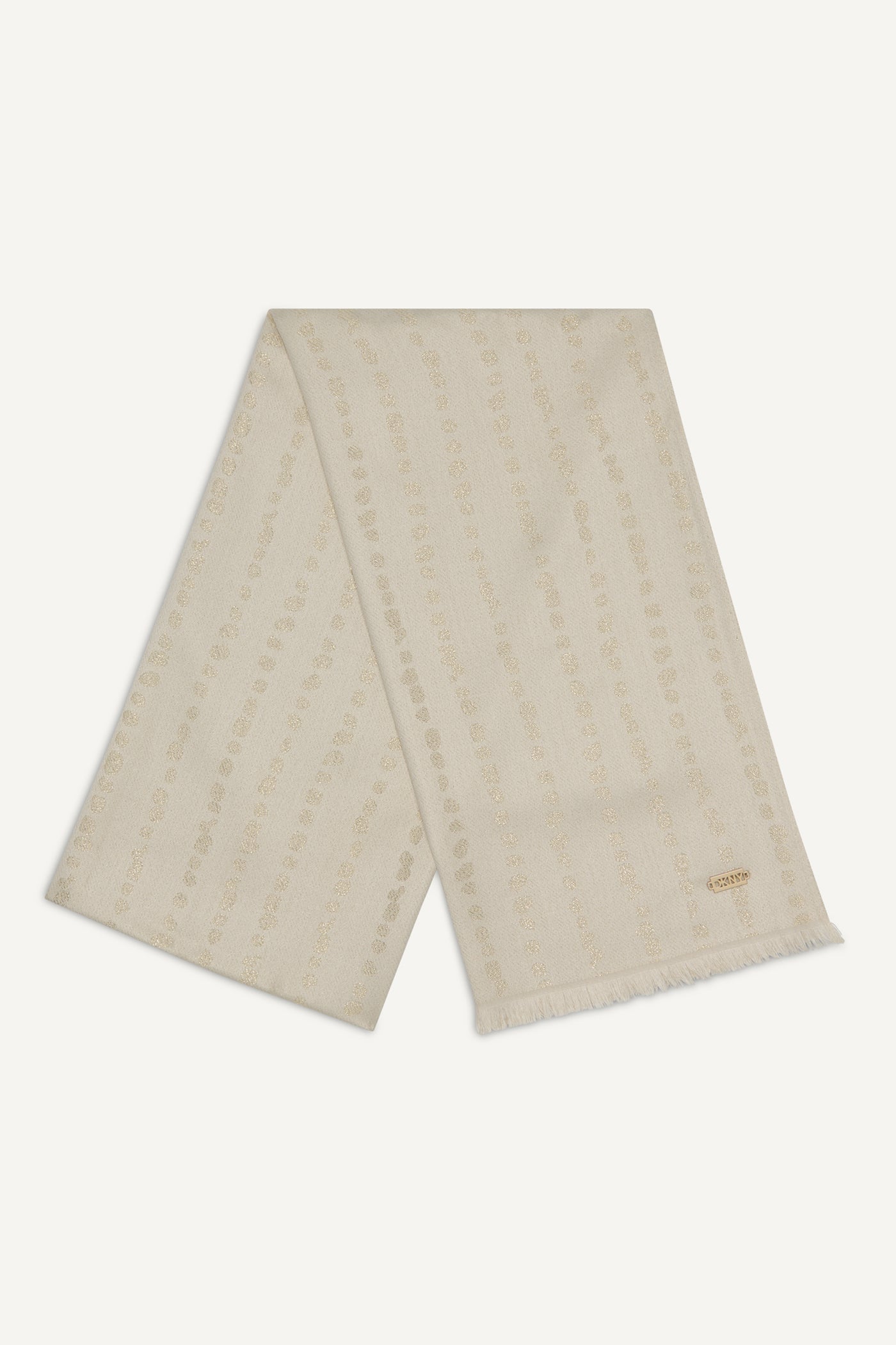 MODERN DOT METALLIC WRAP VIEW 3 | Cold Weather Accessories
