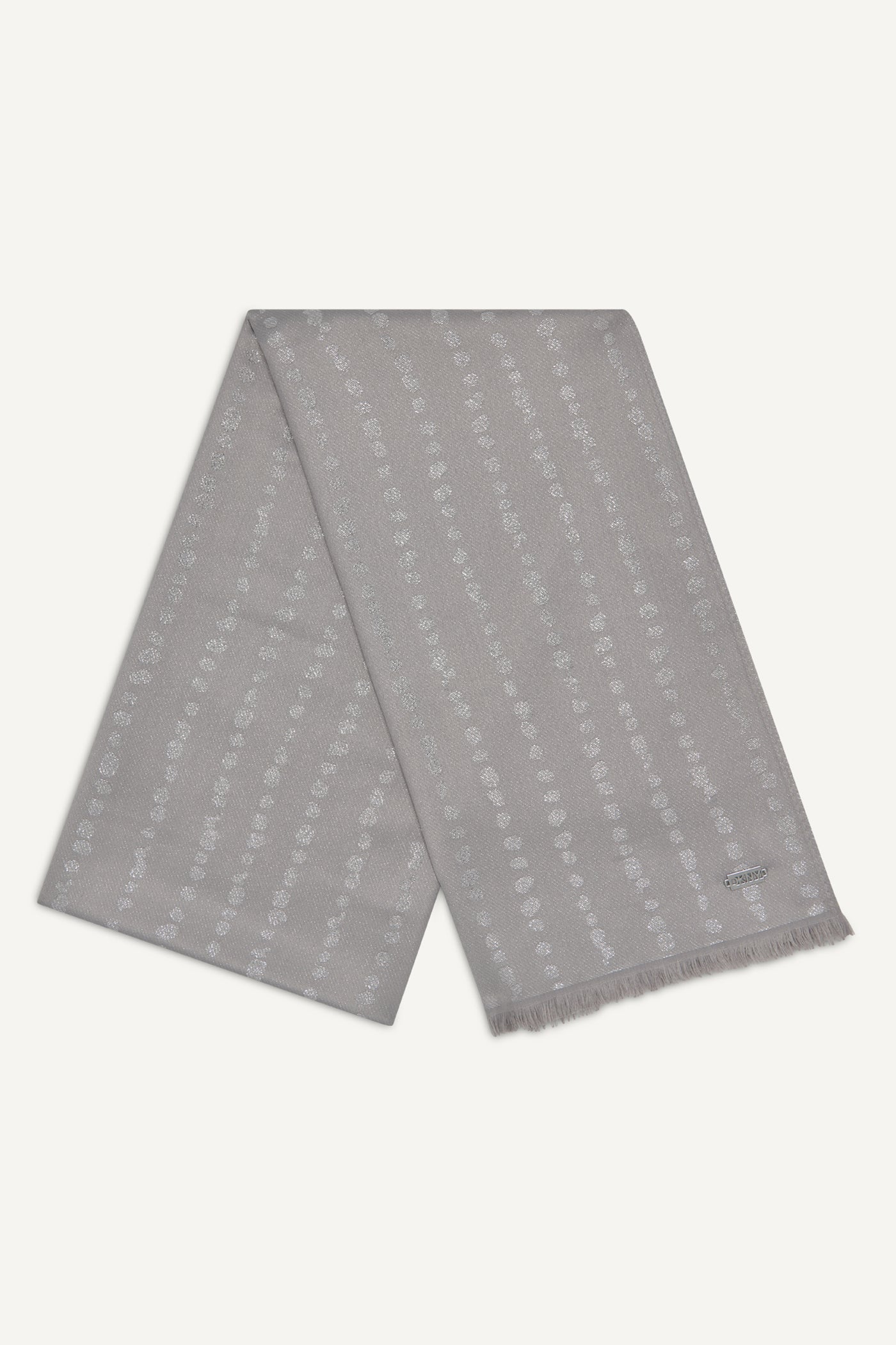 MODERN DOT METALLIC WRAP VIEW 3 | Cold Weather Accessories
