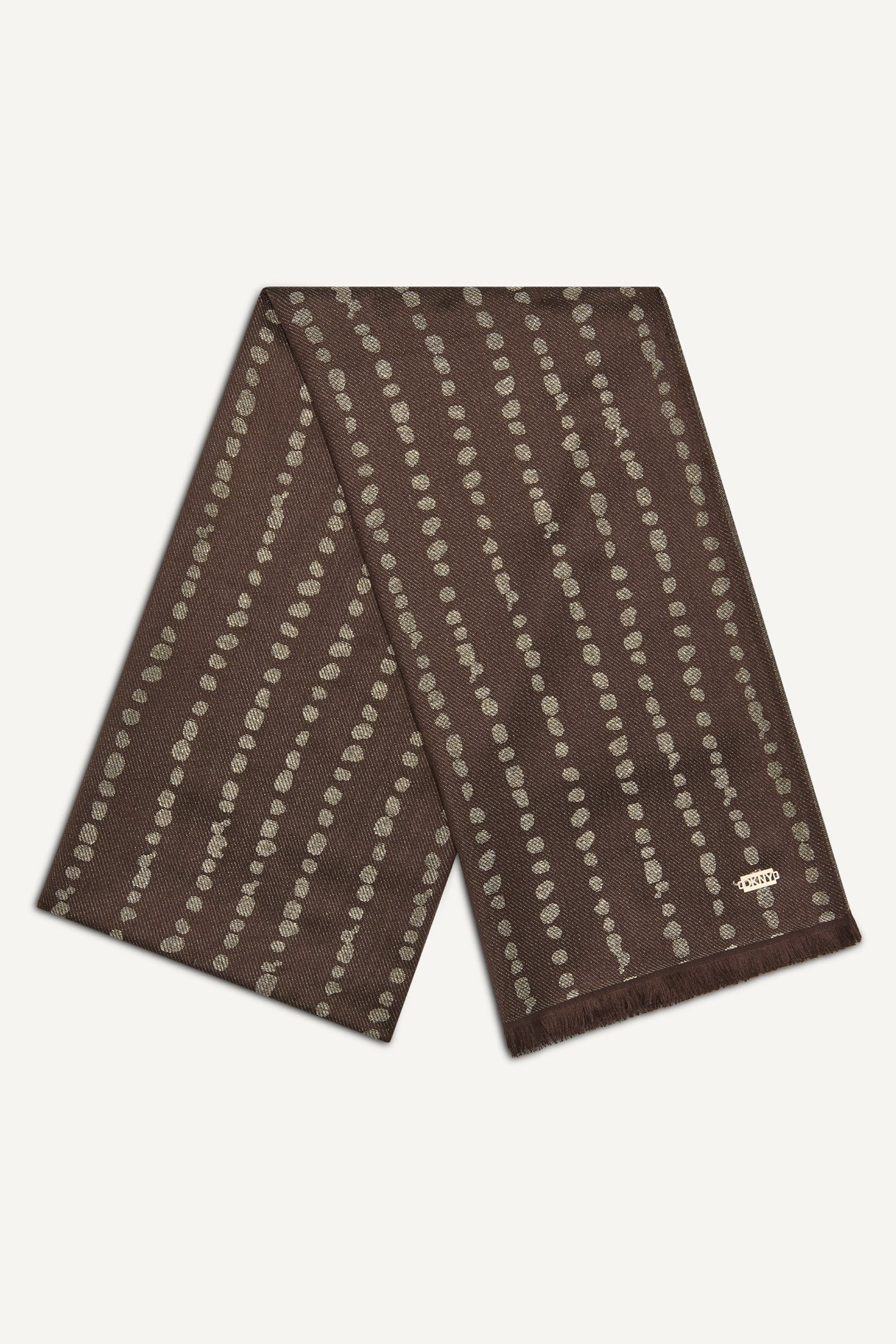 MODERN DOT METALLIC WRAP VIEW 3 | Cold Weather Accessories