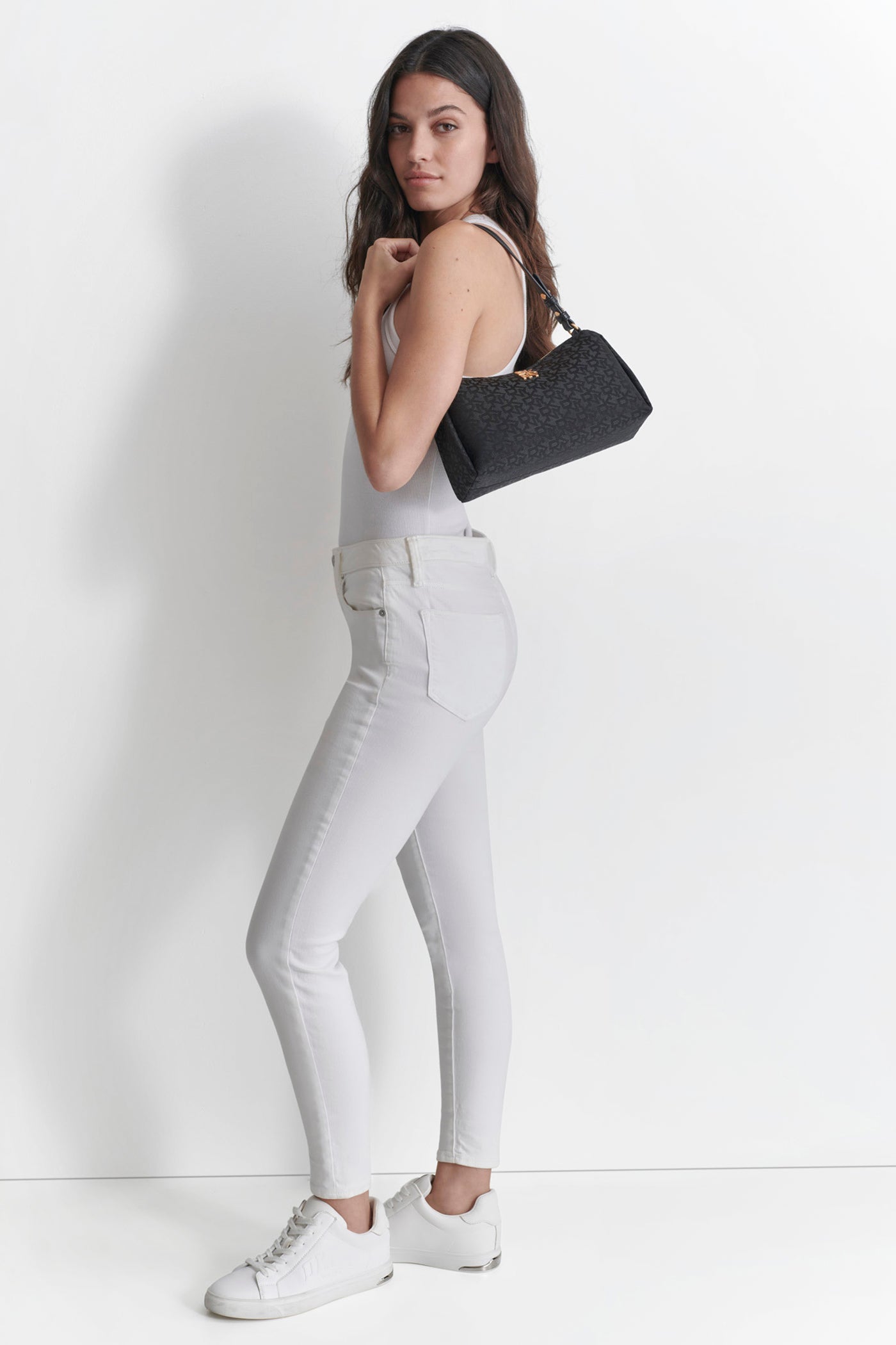JET BLACK/BLACK REMY SHOULDER, BACK VIEW | Bags