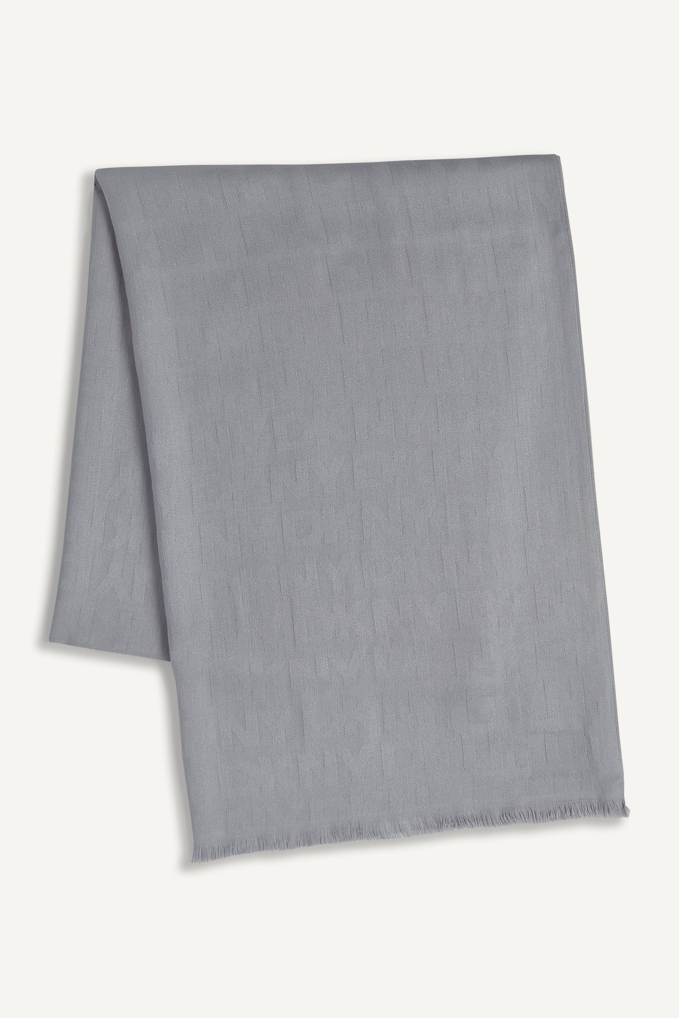 Grey DKNY LOGO PASHMINA, VIEW 2 | Cold Weather Accessories