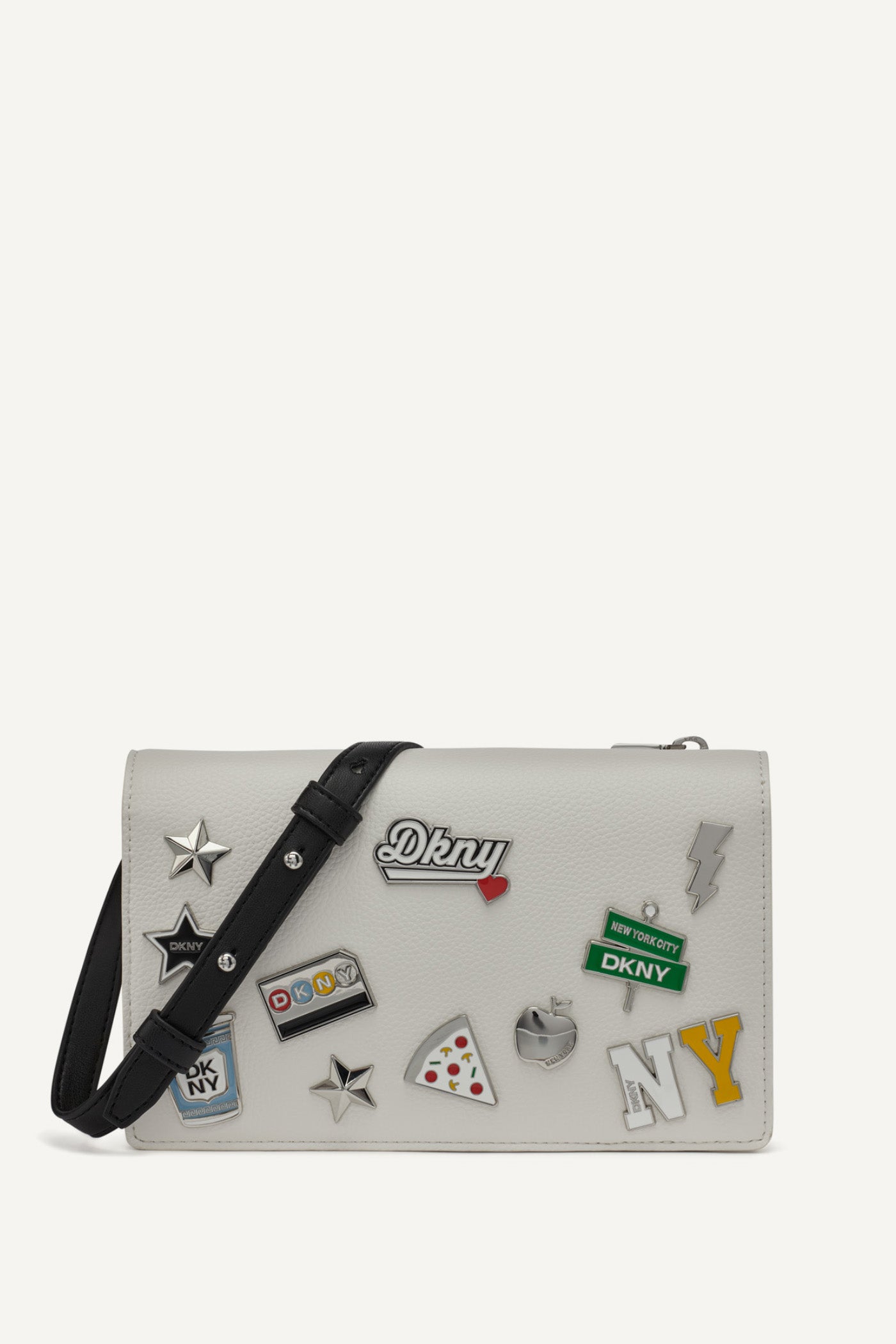 MARSHMALLOW ETTA WALLET ON A STRING, FRONT VIEW | DKNY Promo